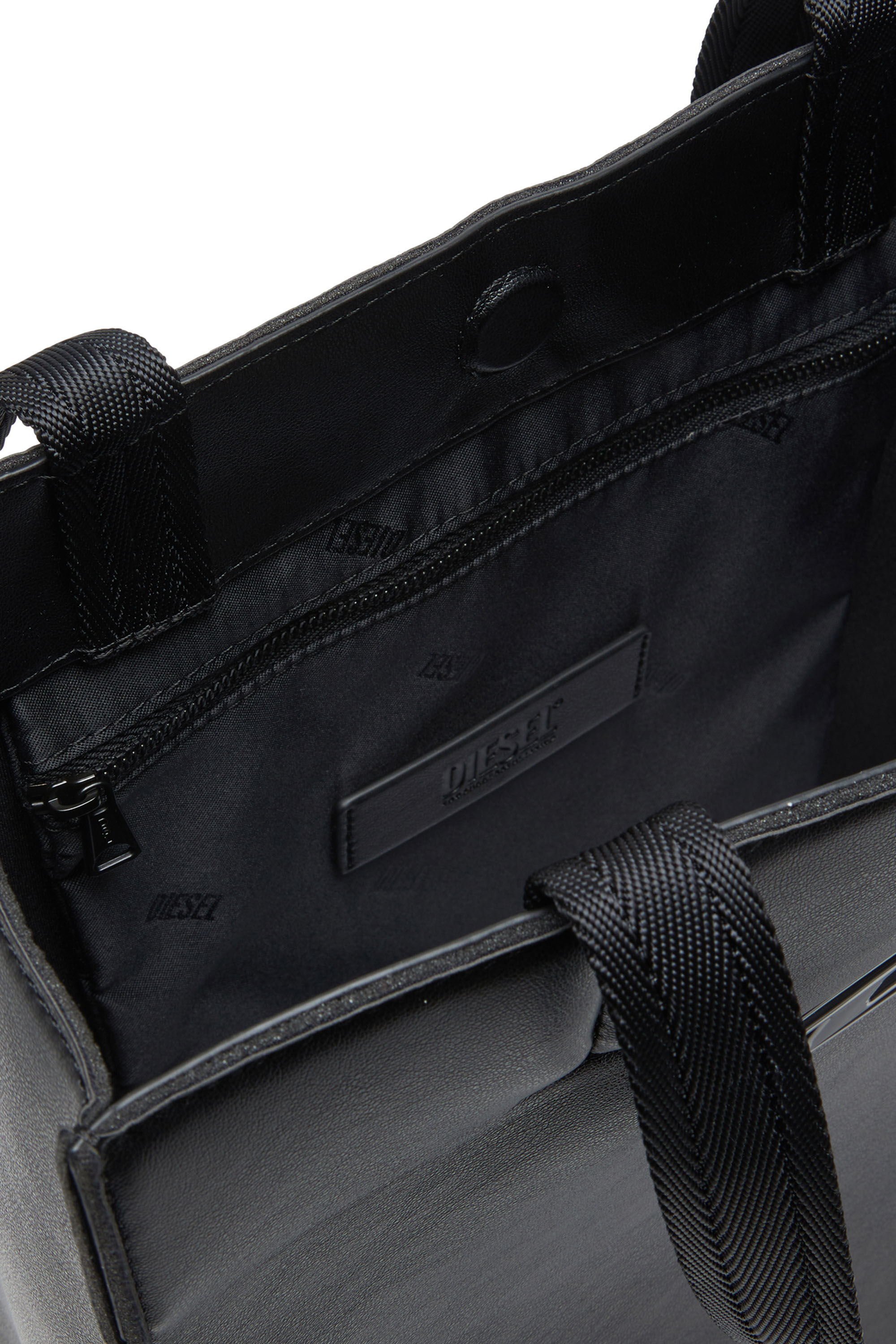 Diesel - HOLI-D SHOPPER NS, Unisex's Holi-D-Tote bag in bonded technical fabric in Black - 5