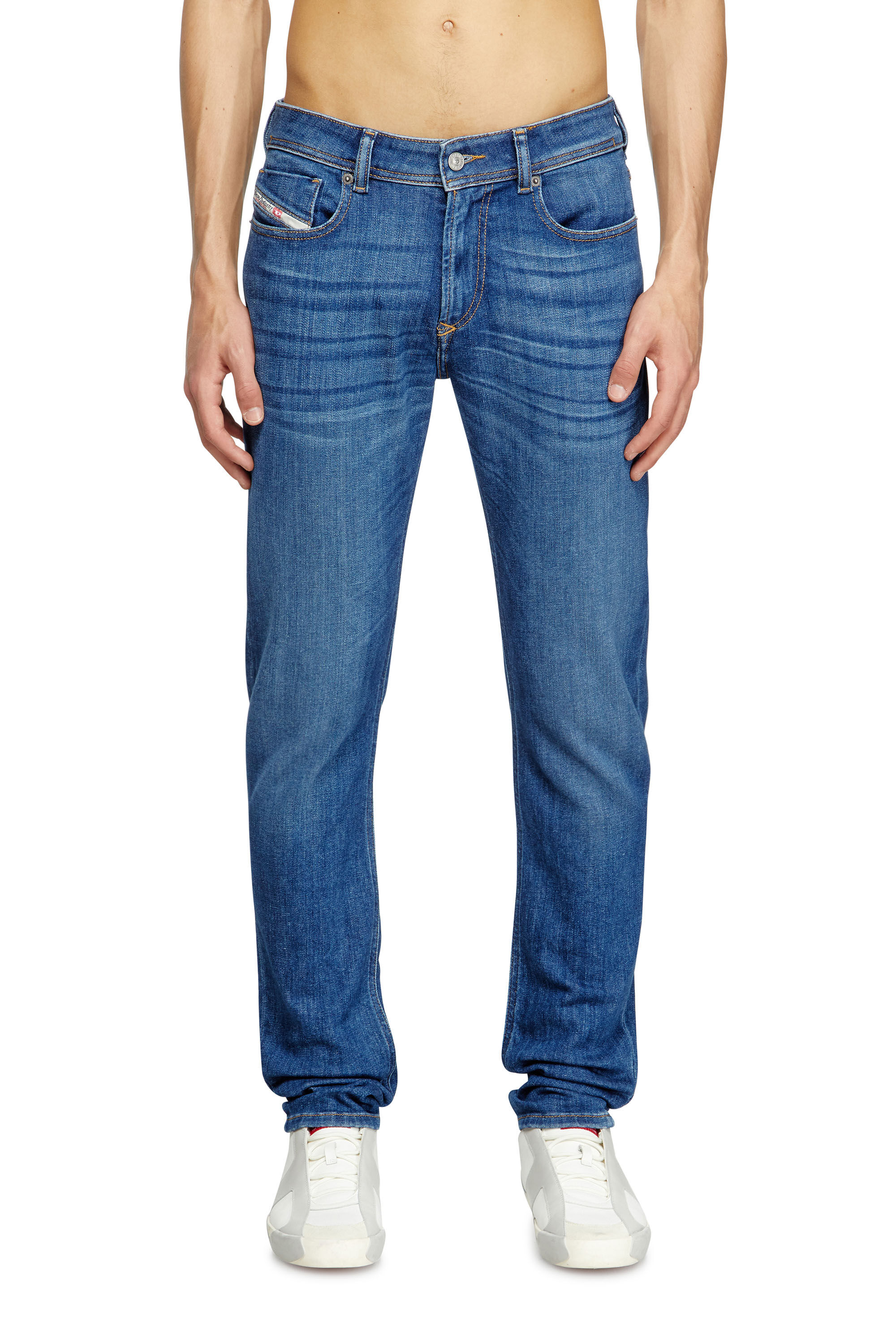 Diesel - Man's Skinny Jeans 1979 Sleenker 09M73, Medium blue - 3