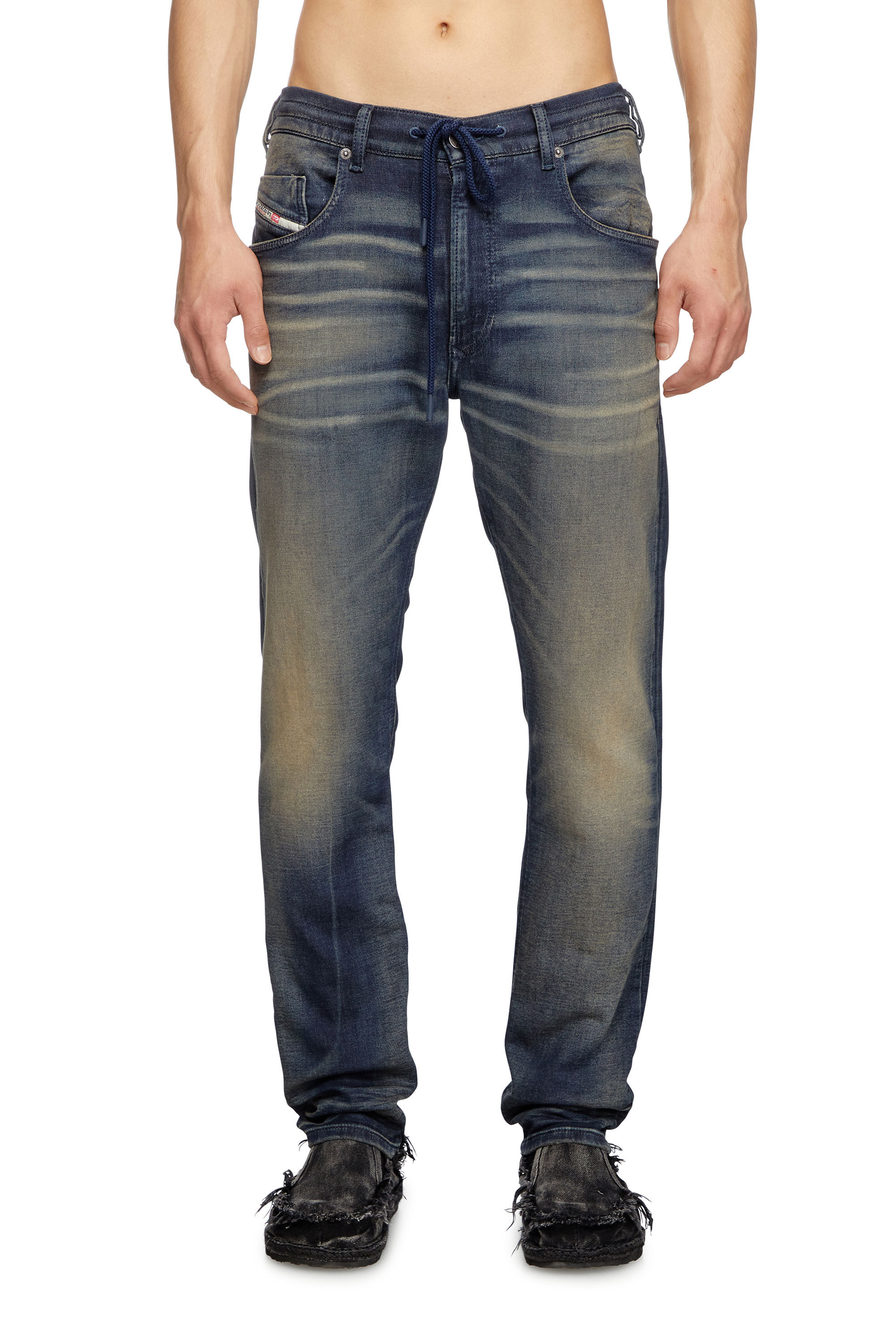 Diesel - Man's Regular 2032 D-Krooley Joggjeans® 068PM, Dark Blue - 3