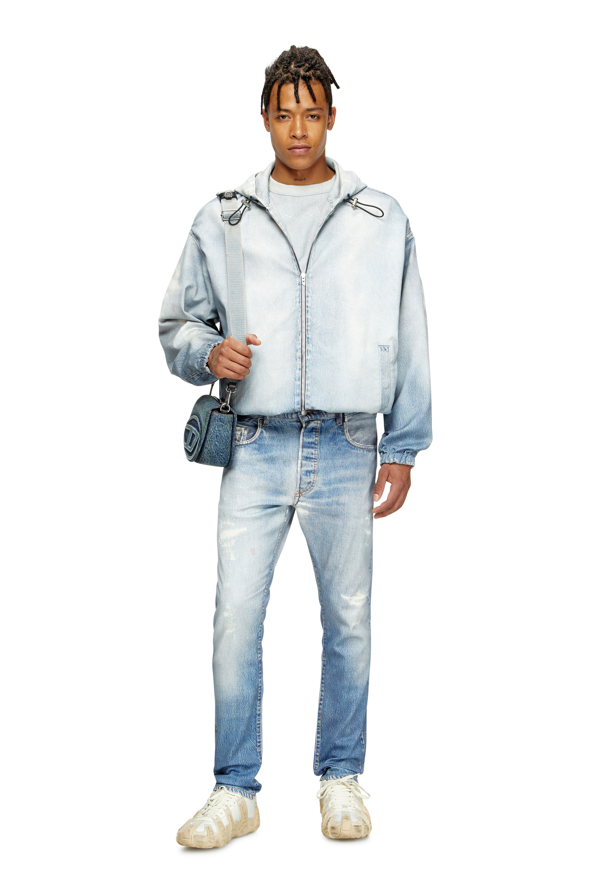 Diesel - 1DR CAMERA BAG, Unisex's 1DR Camera Bag-Camera bag in solarised denim in Blue - 6