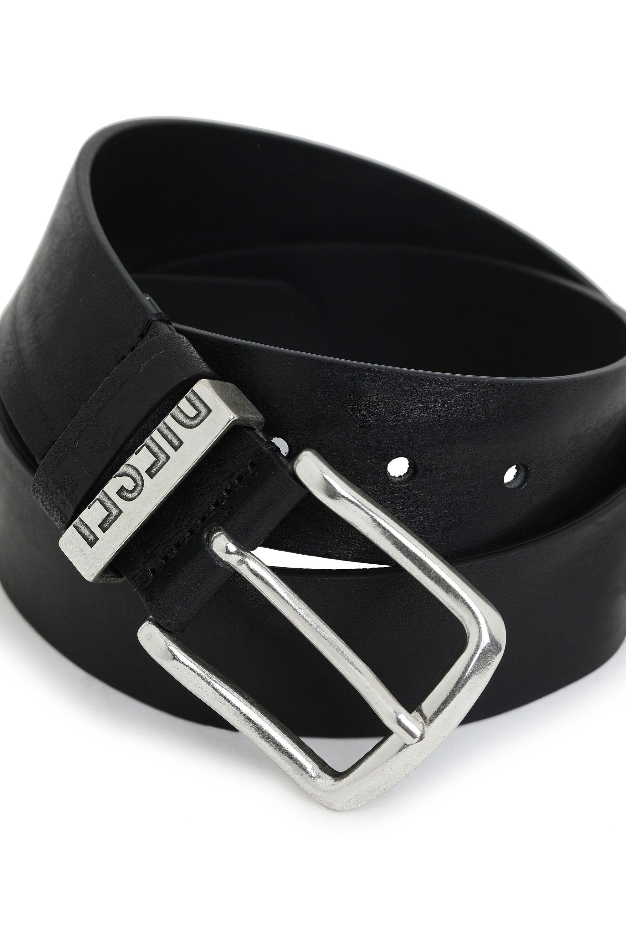Diesel - B-VISIBLE, Man's Belt with contrast loops in Black - 2