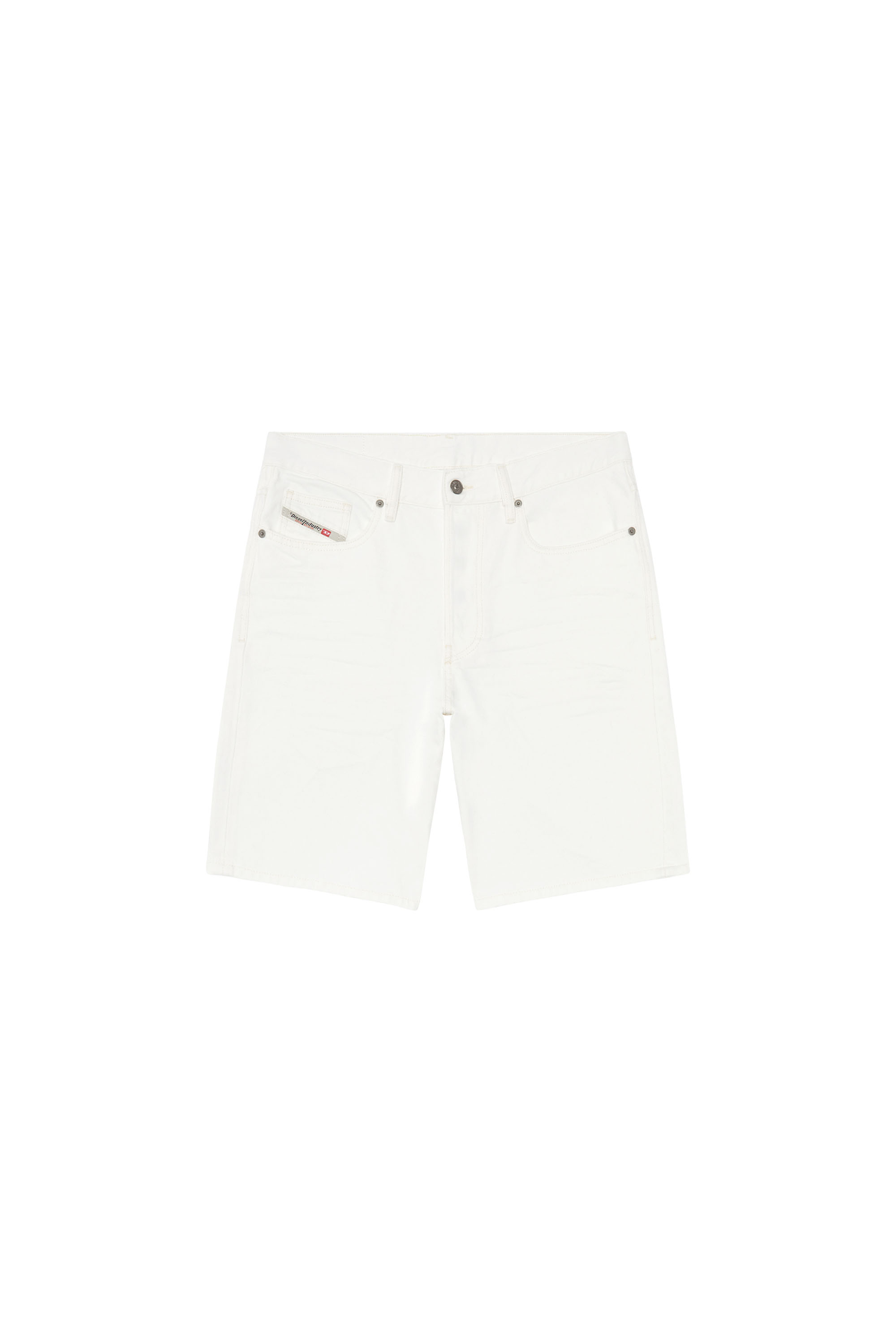 Diesel - REGULAR-SHORT, Man's Denim shorts in White - 3