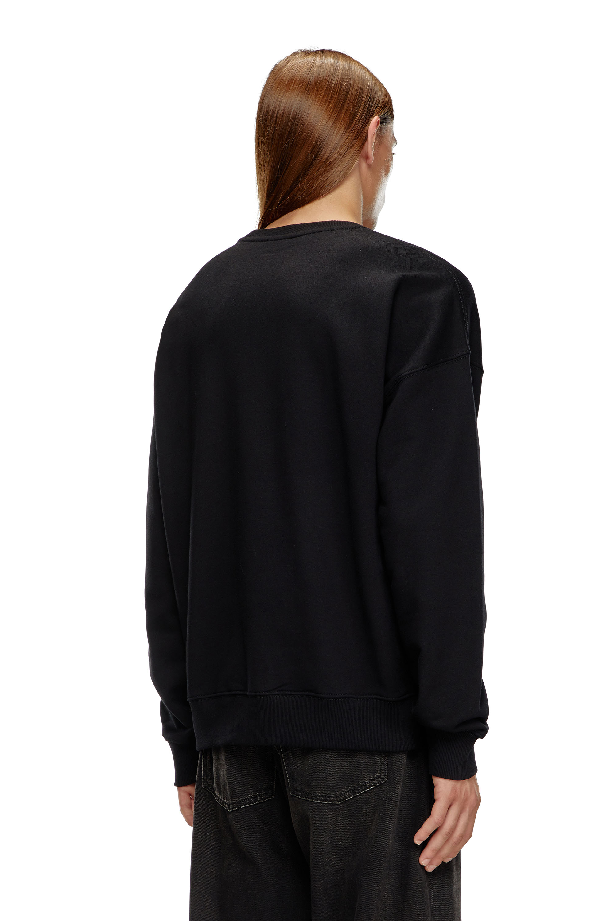 Diesel - S-ROB-DOVAL-PJ, Man's Sweatshirt with oval D patch in Black - 4