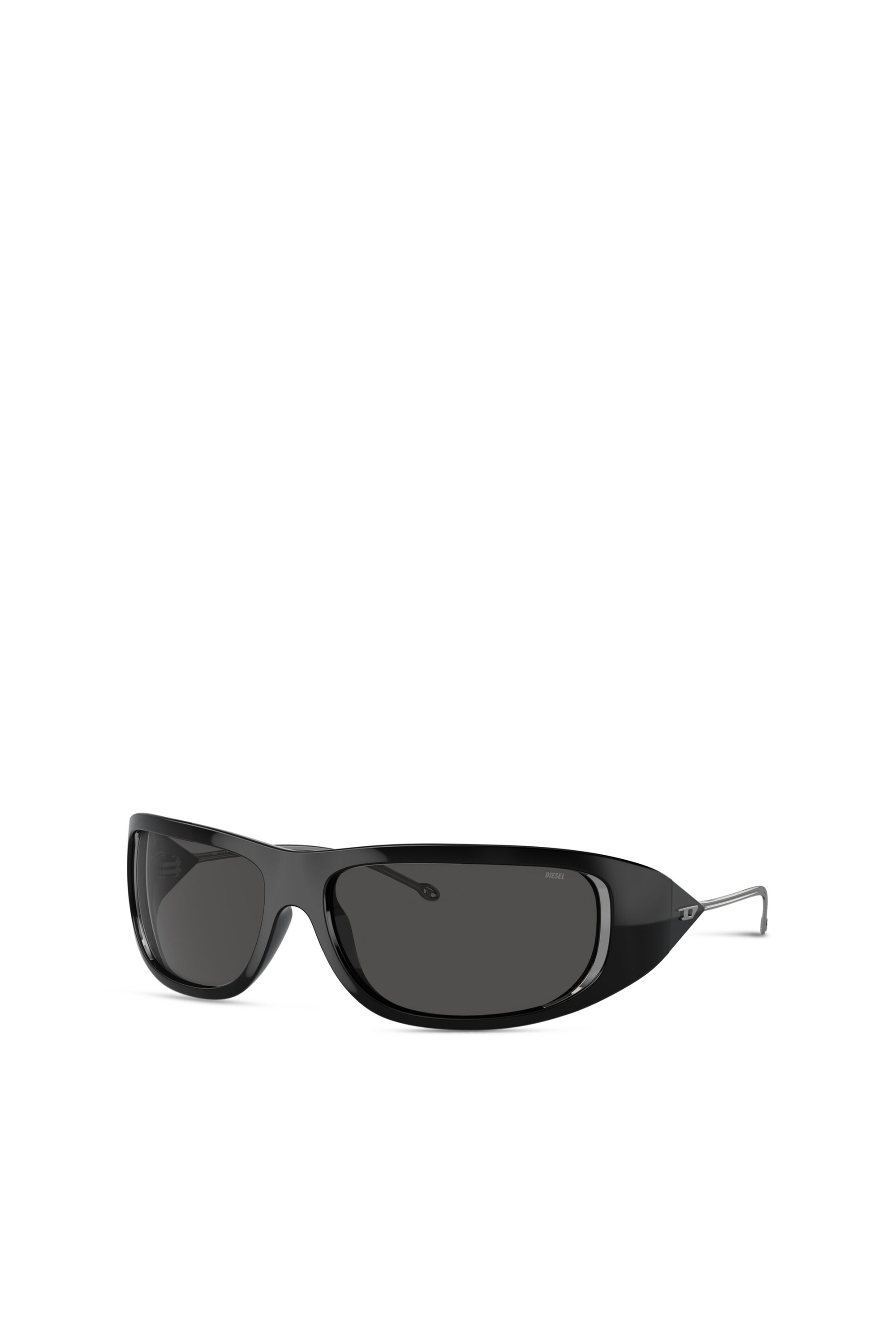 Diesel - 0DL3001 SIZE 61, Unisex's Wraparound style sunglasses in Black - 1
