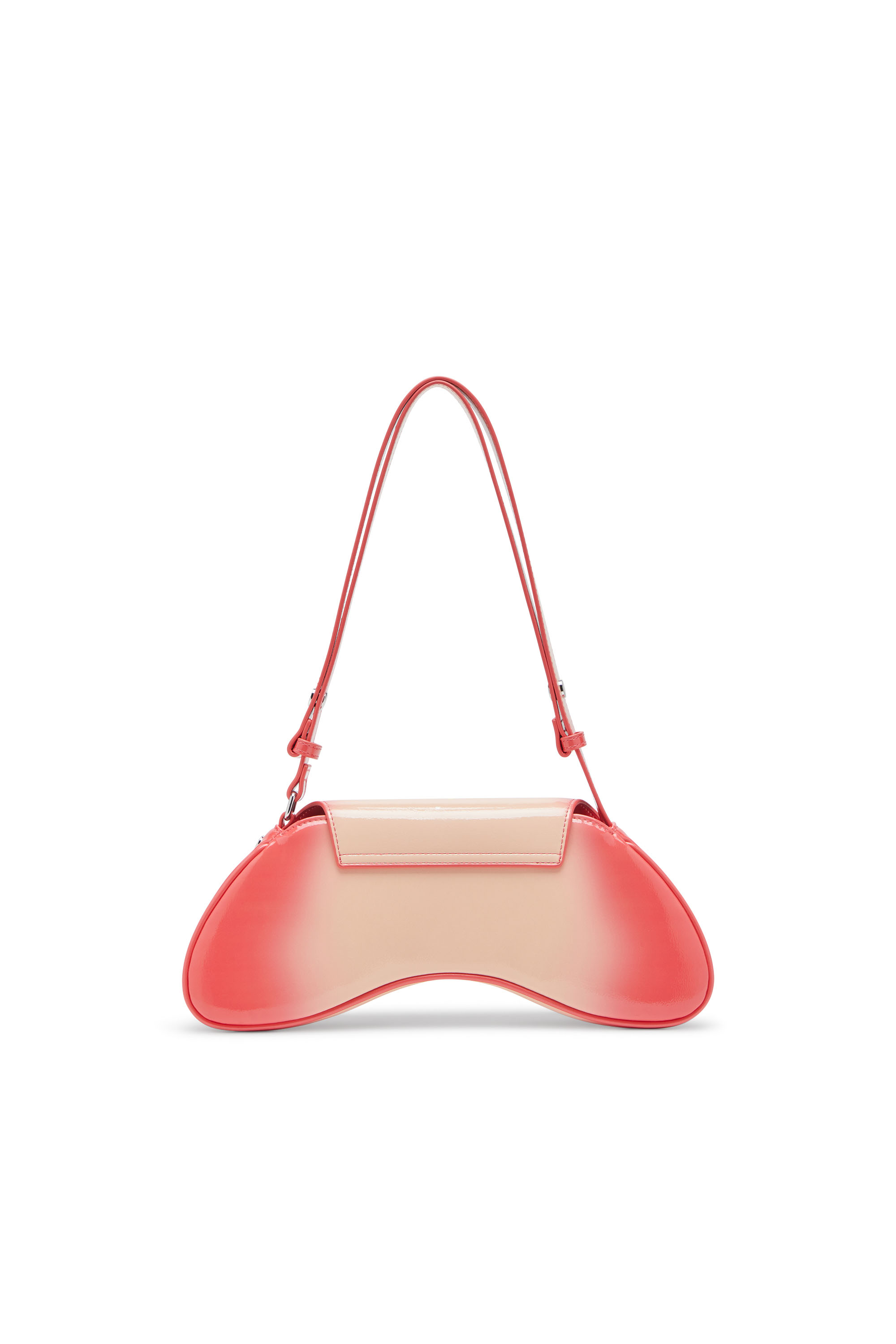 Diesel - PLAY CROSSBODY, Woman's Play-Shoulder bag in printed glossy PU in Pink - 3