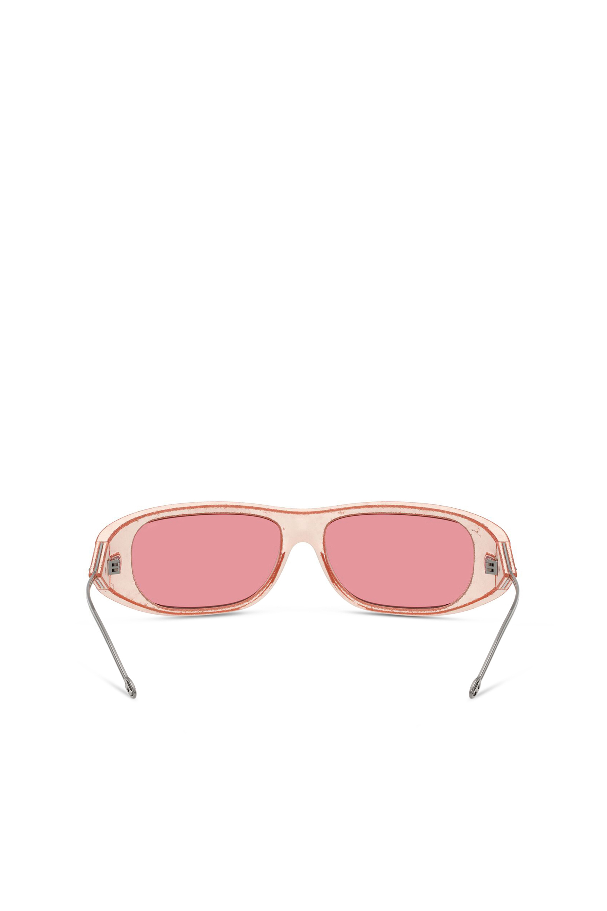 Diesel - 0DL3001 SIZE 61, Unisex's Wraparound style sunglasses in Pink - 4