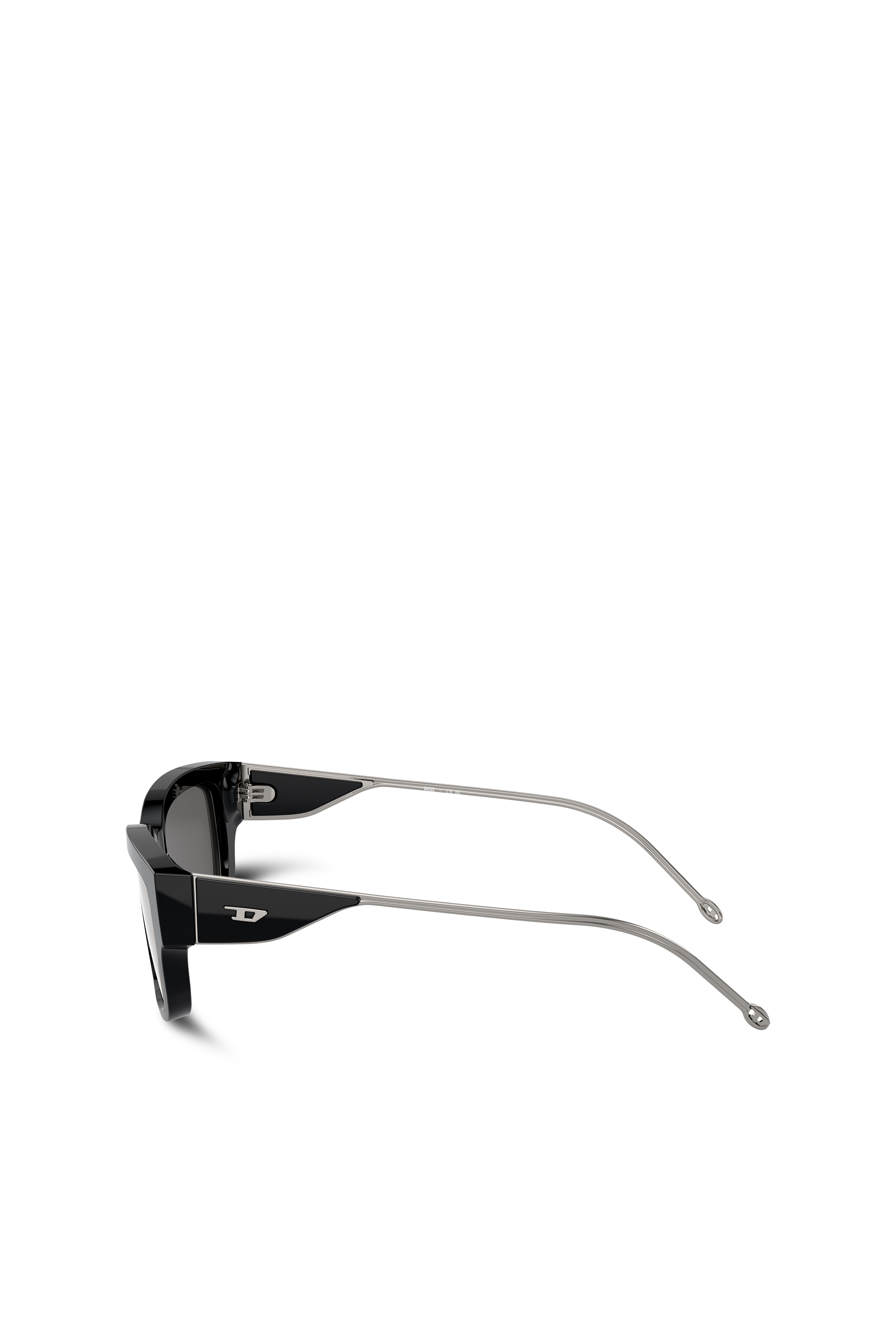 Diesel - 0DL2002 SIZE 56, Unisex's Rectangle sunglasses in Black/Flash mirror - 3