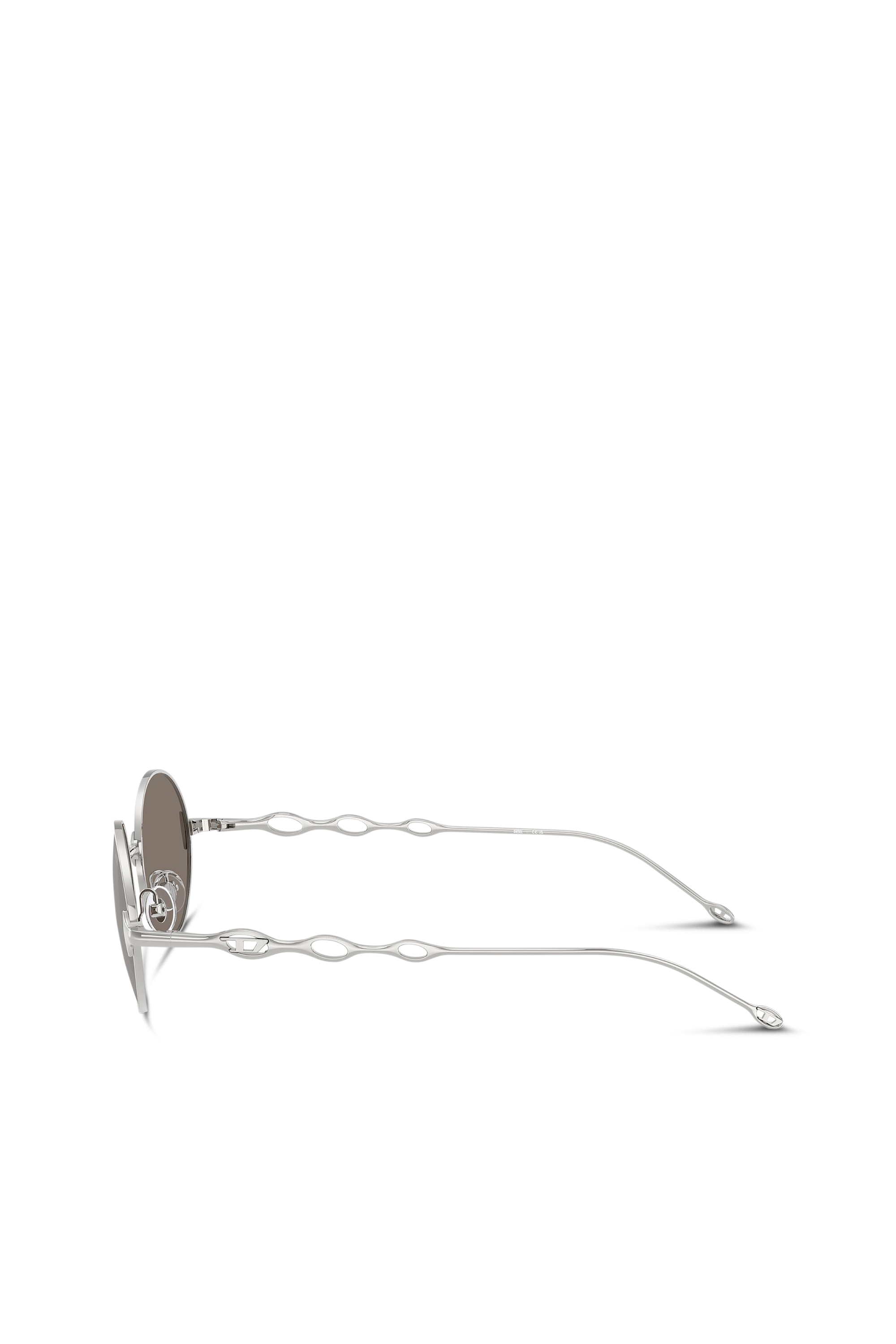 Diesel - 0DL1008, Unisex's Square sunglasses in Silver - 3