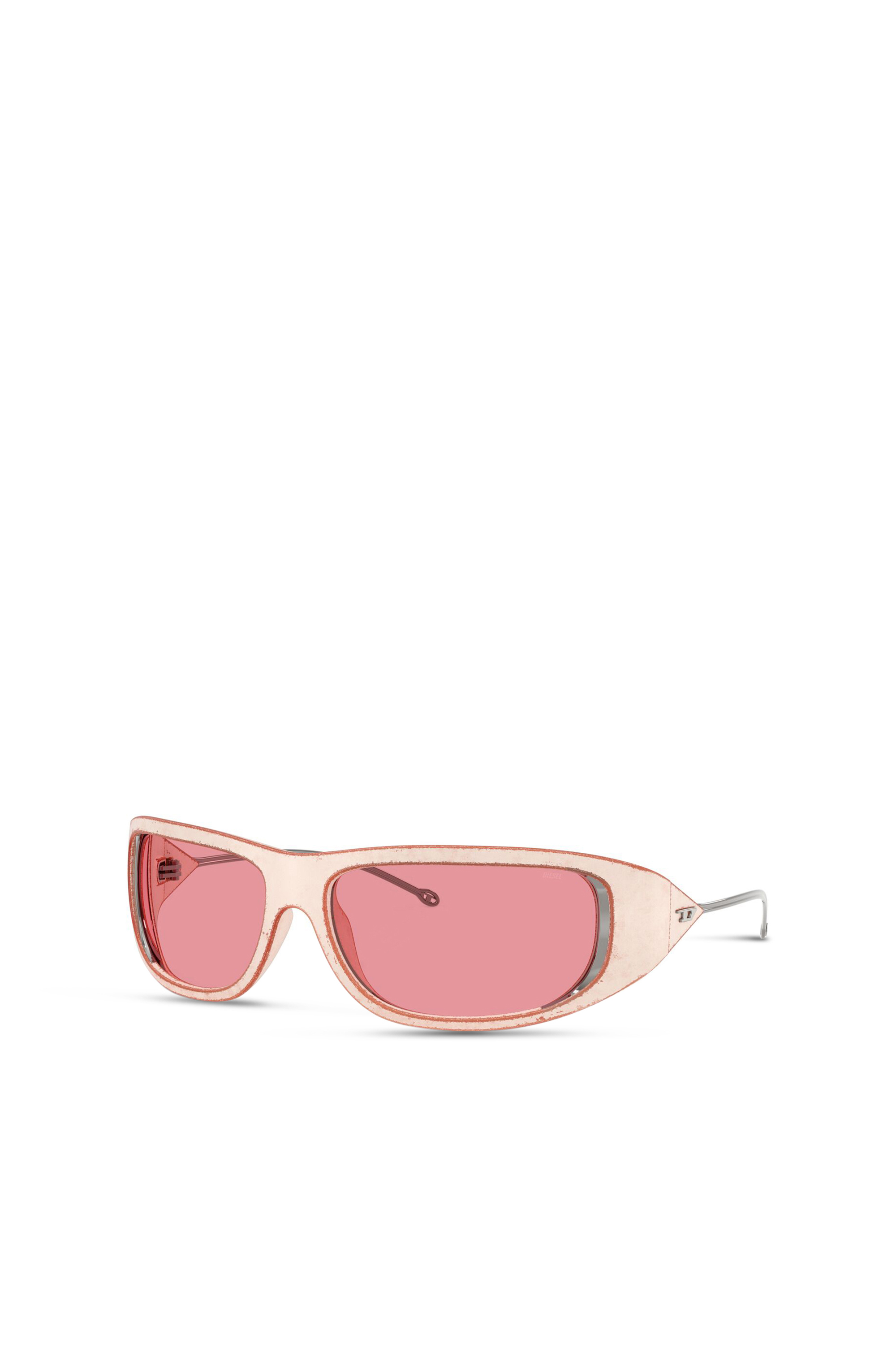 Diesel - 0DL3001 SIZE 61, Unisex's Wraparound style sunglasses in Pink - 1