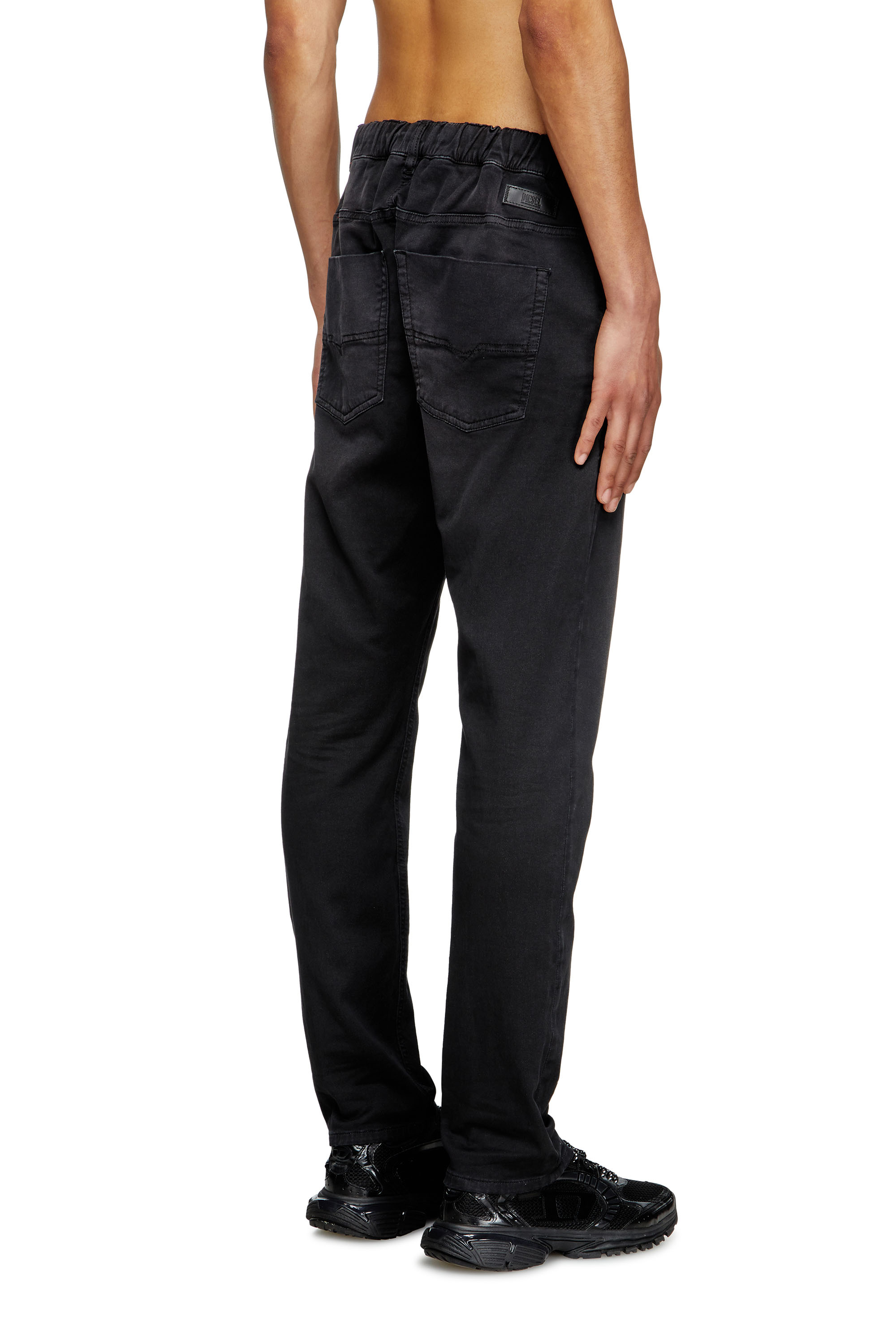 Diesel - Man's Regular 2030 D-Krooley Joggjeans® 0670M, Black/Dark grey - 4