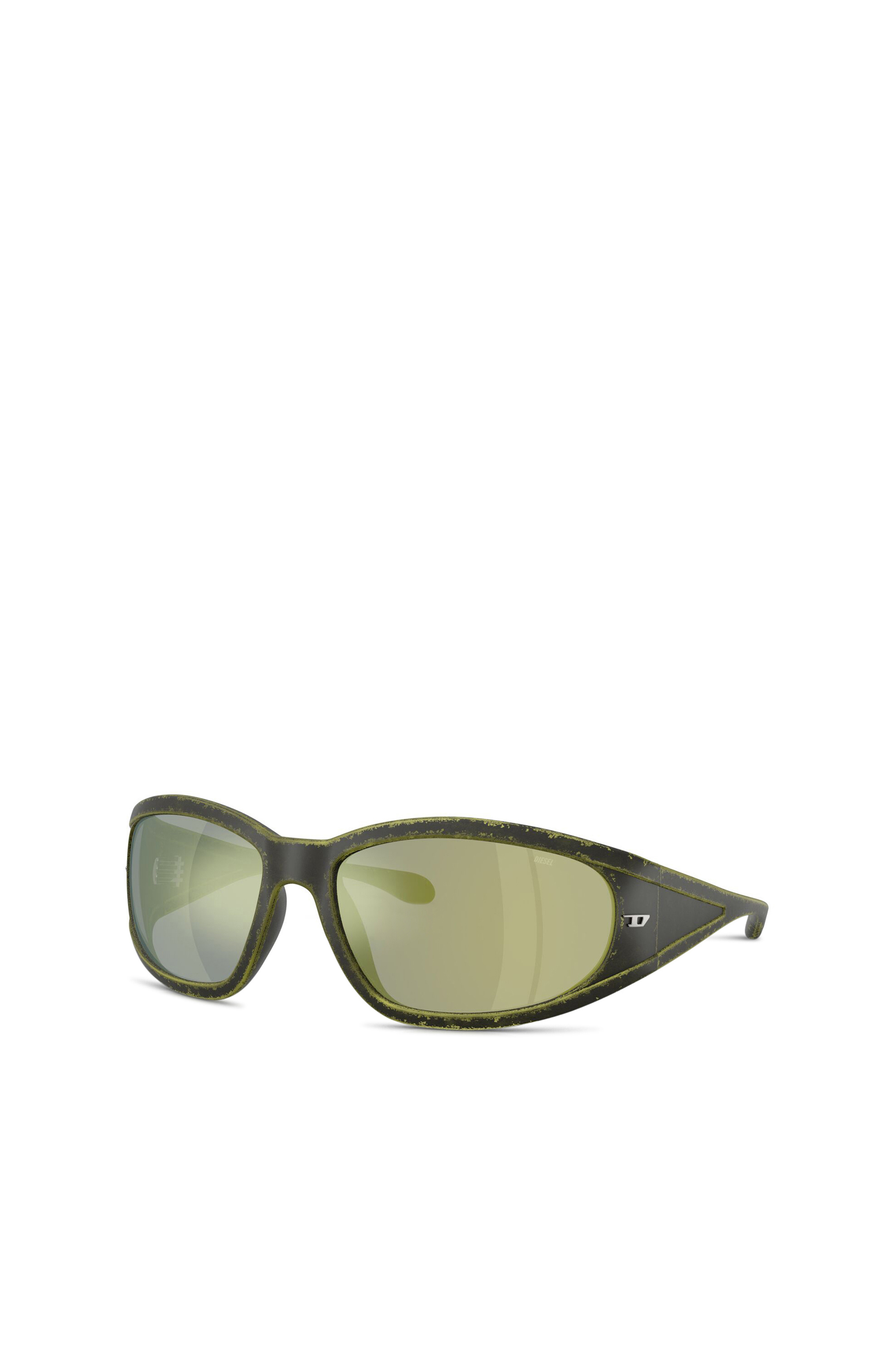 Diesel - 0DL3002, Unisex's Rectangular sunglasses in acetate in Green - 1