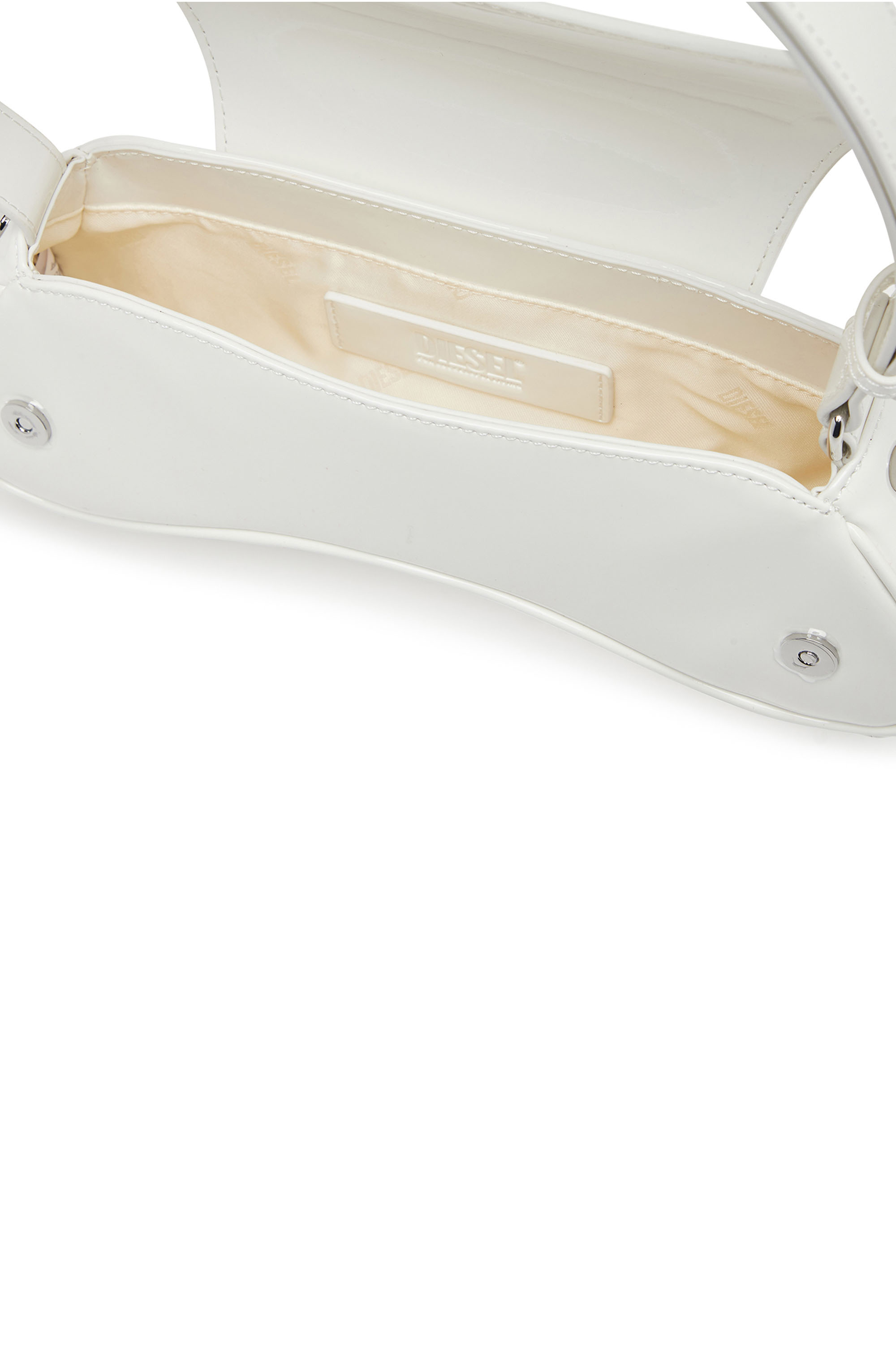 Diesel - PLAY CROSSBODY, Woman's Play-Glossy crossbody bag in White - 4