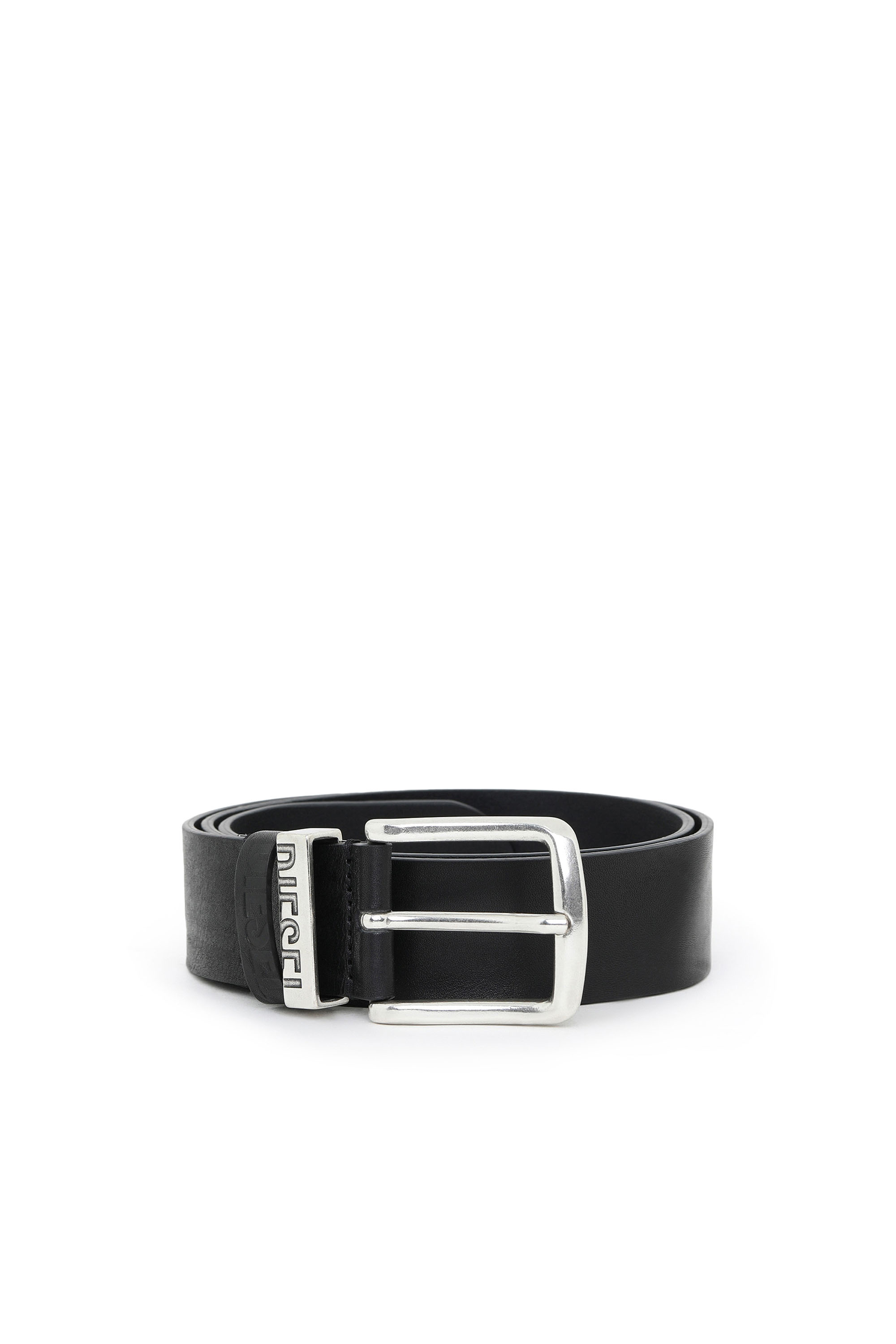 Diesel - B-VISIBLE, Man's Belt with contrast loops in Black - 1