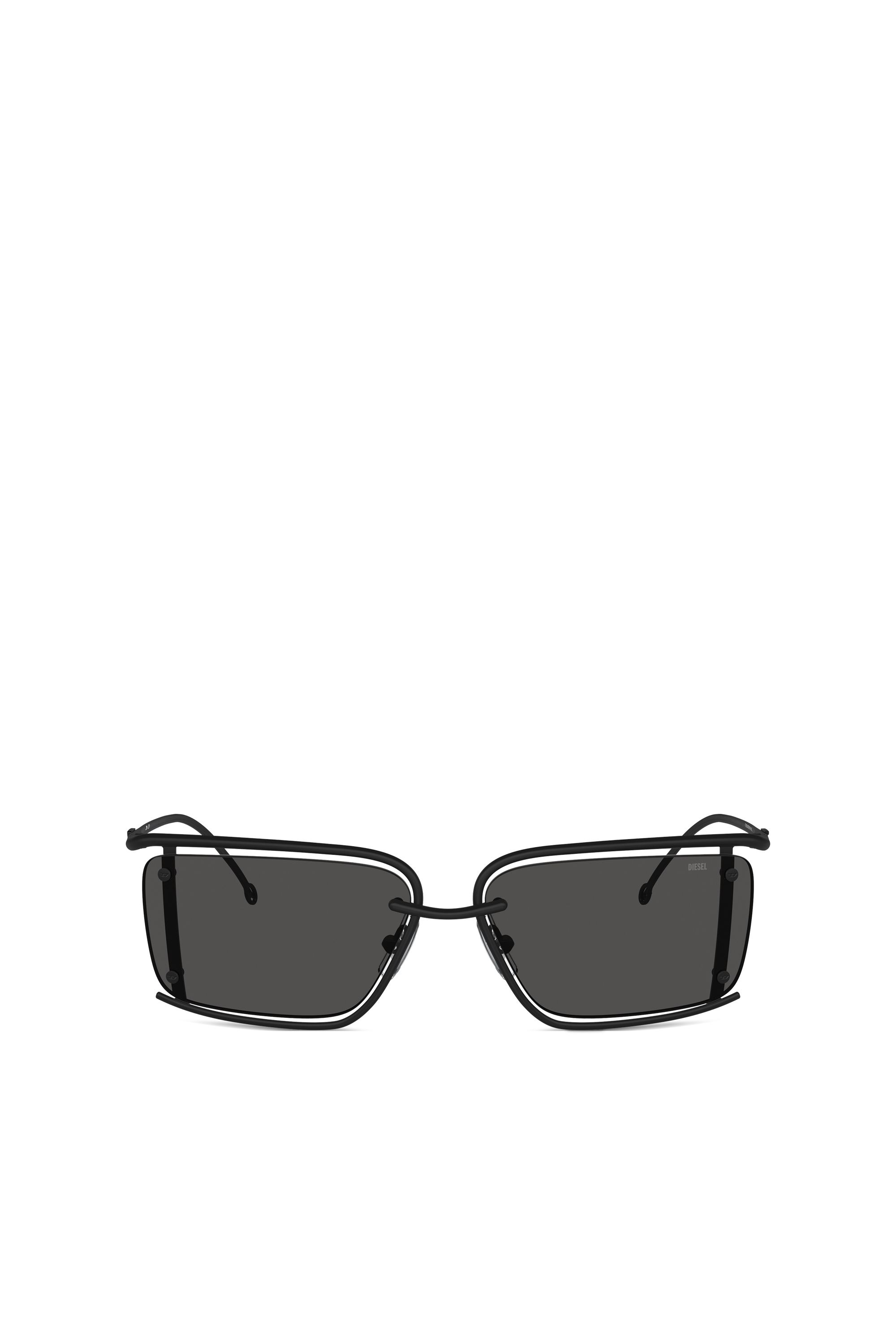 Diesel - 0DL1002, Unisex's Rectangle sunglasses in Black - 2