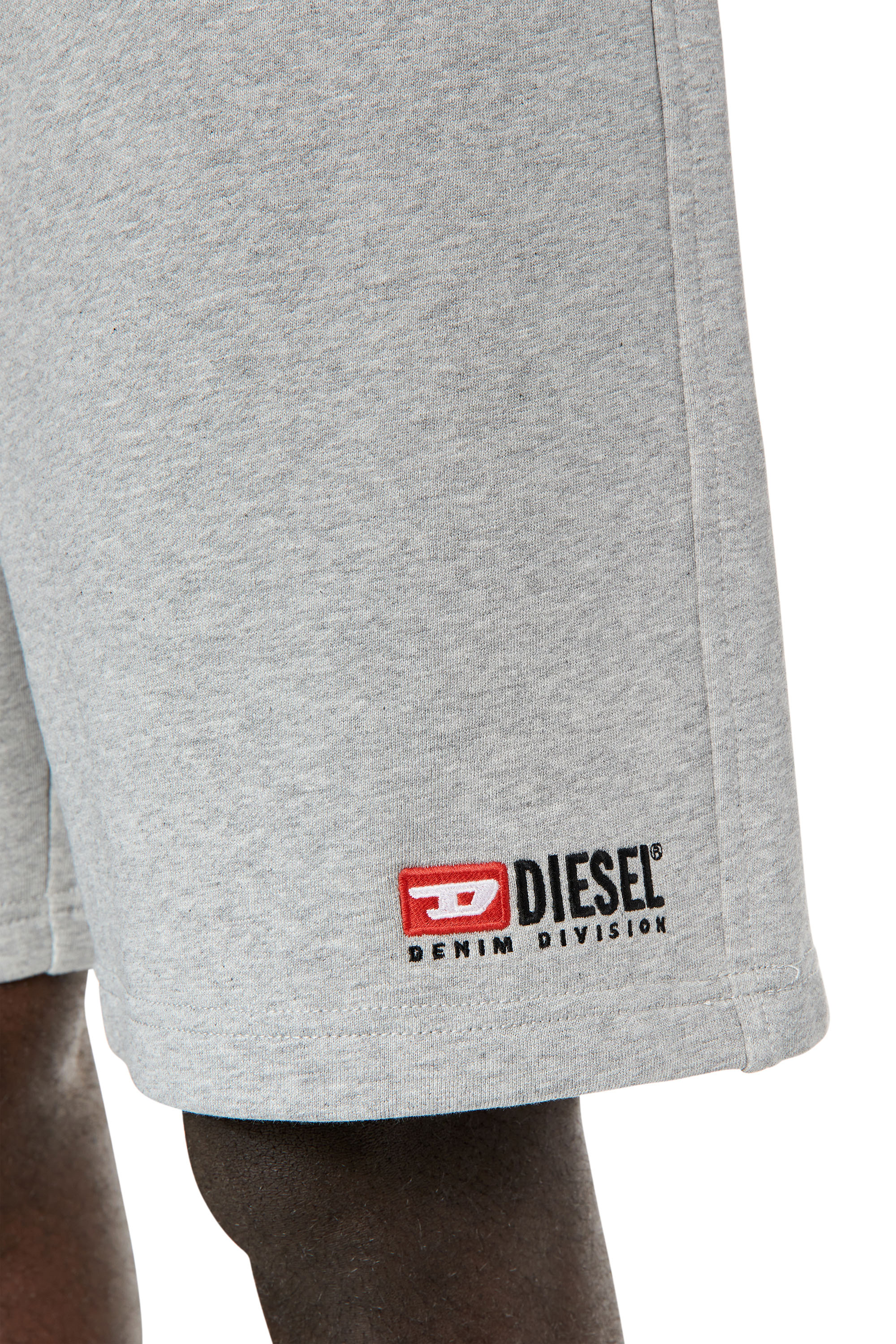 Diesel - P-CROWN-DIV, Man's Sweat shorts with embroidered logo in Grey - 5