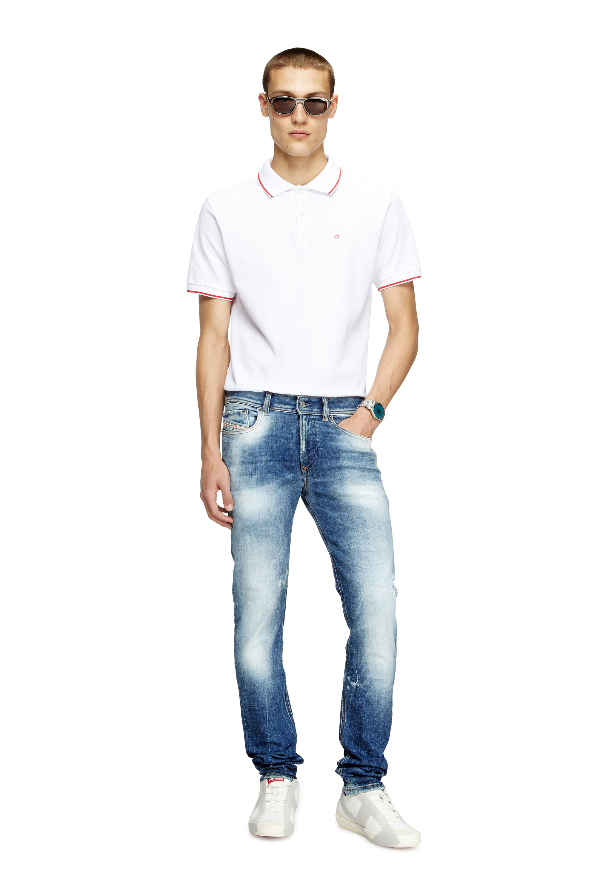 Diesel - Man's Skinny Jeans 1979 Sleenker 09M27, Dark Blue - 2