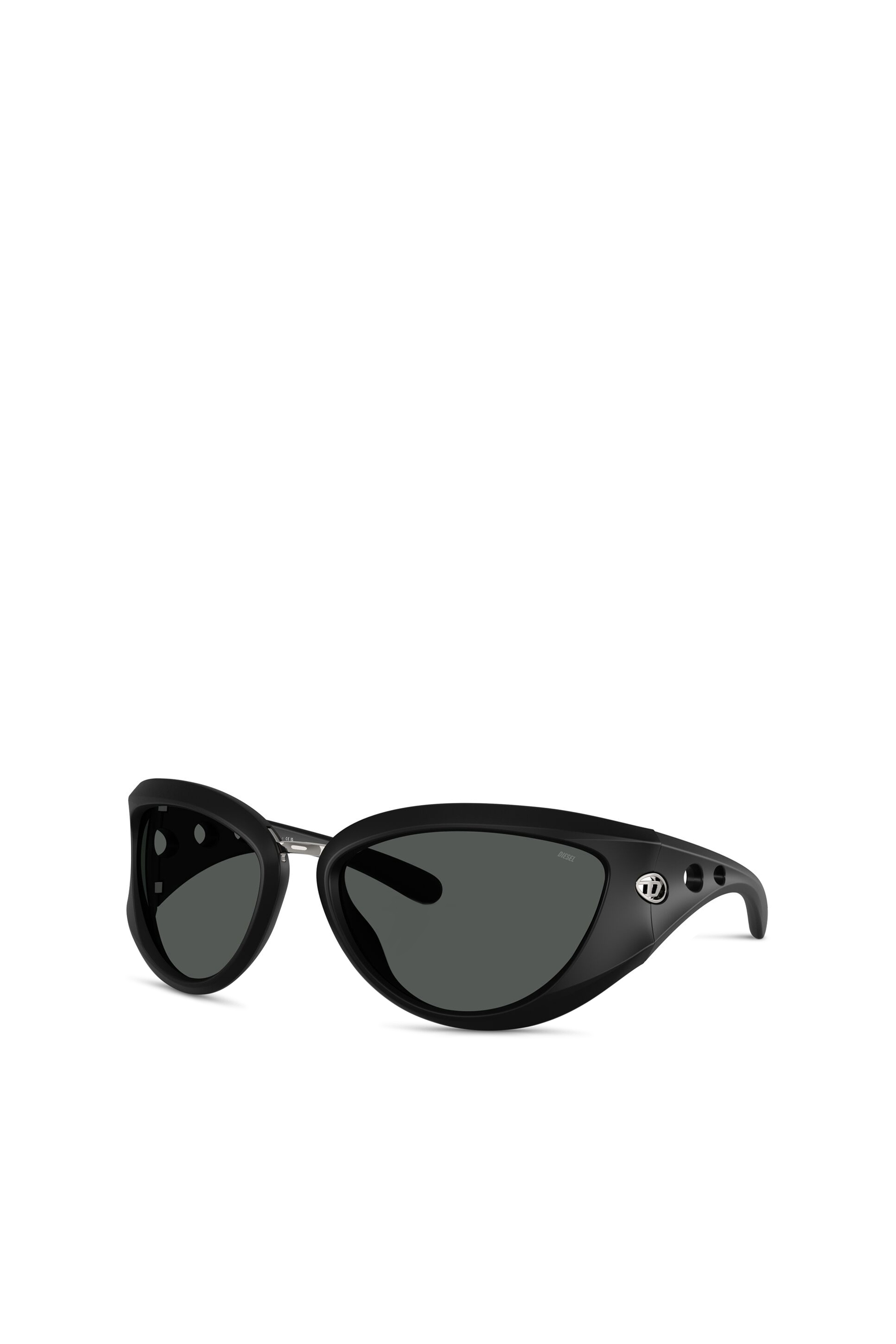 Diesel - 0DL3007U, Unisex's Cat-eye style sunglasses in Black - 1