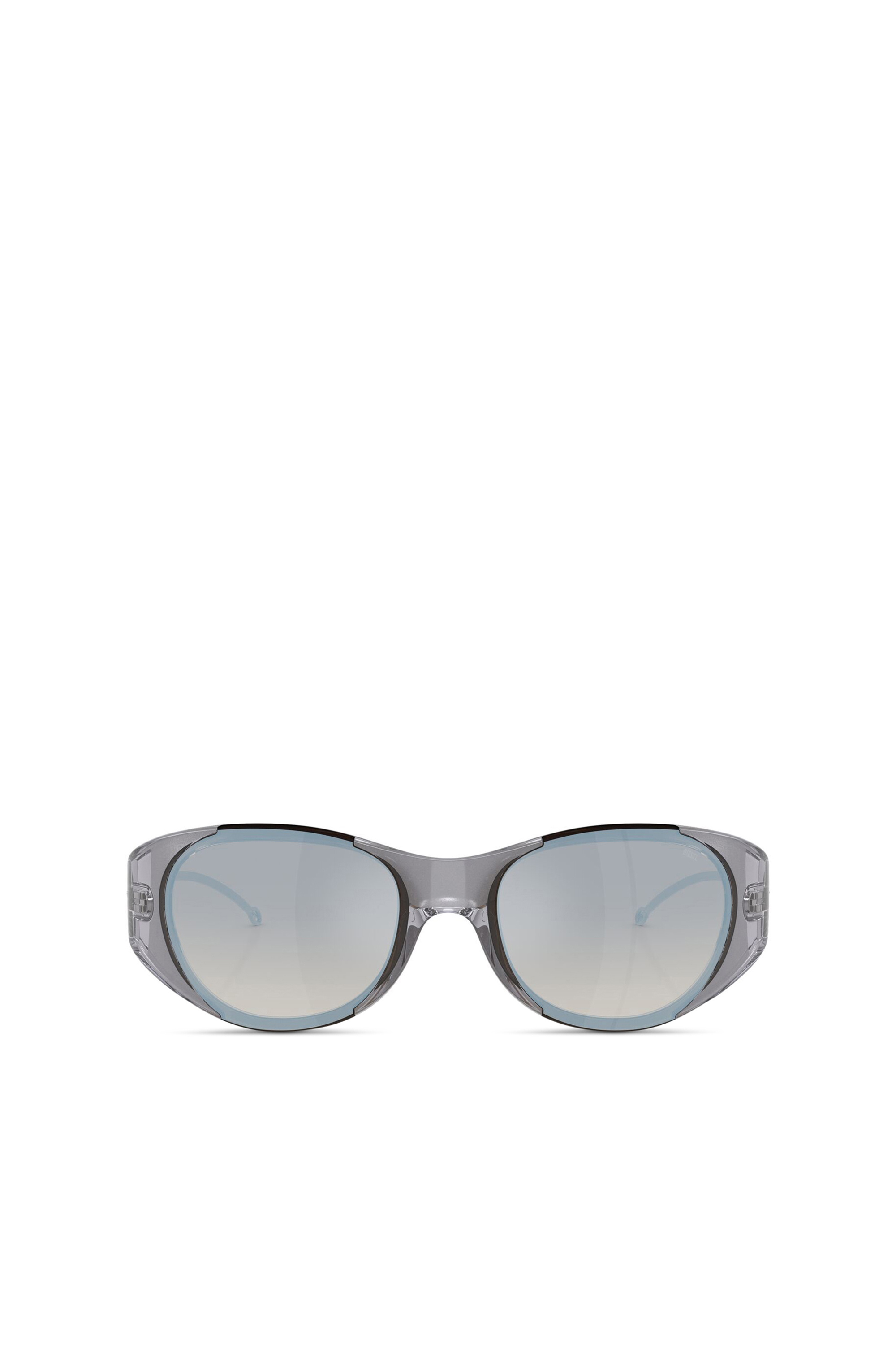 Diesel - 0DL3003, Unisex's Iconic oval sunglasses in Light Grey - 2
