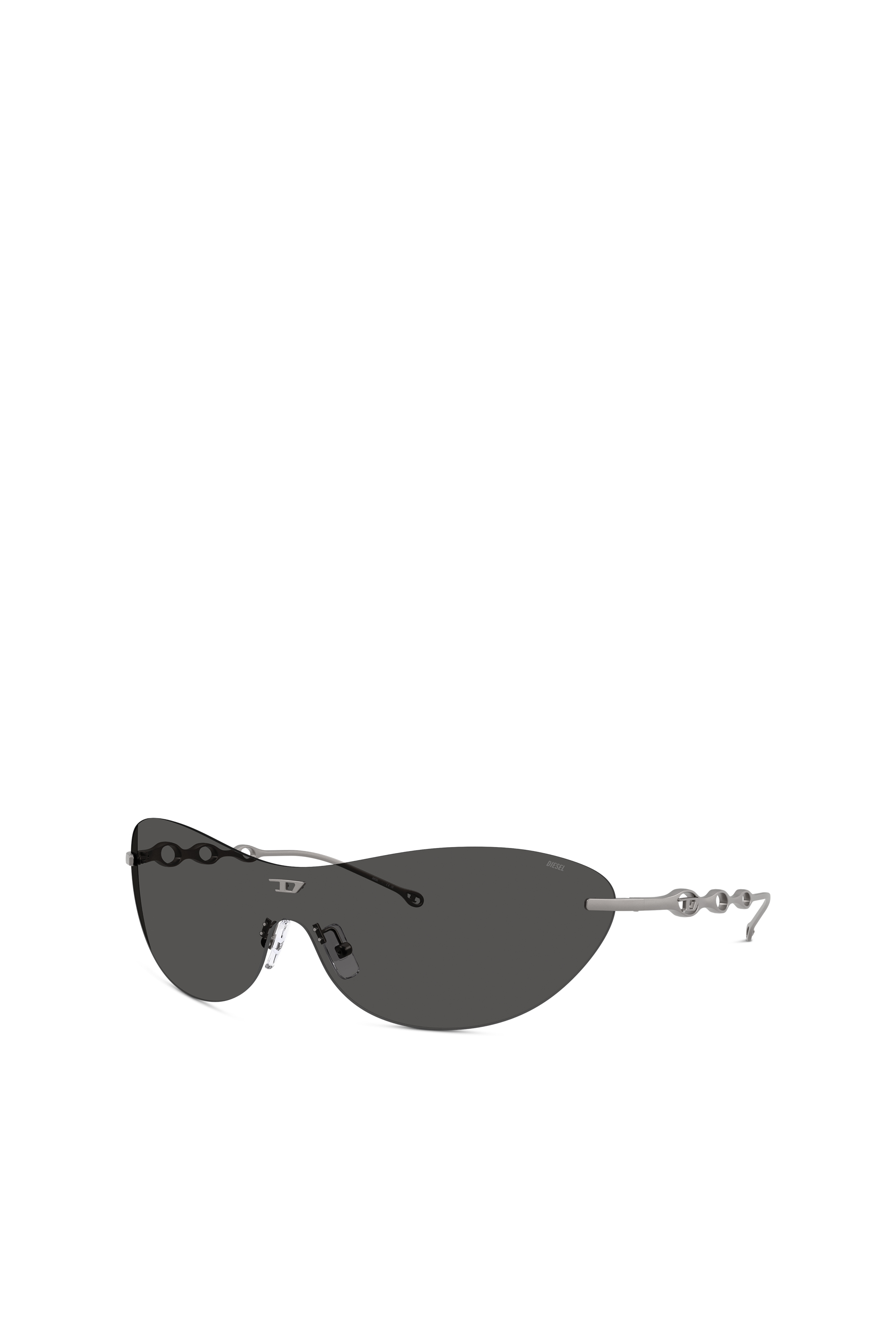 Diesel - 0DL1006 SIZE 35, Unisex's Iconic oval sunglasses in Dark grey - 1