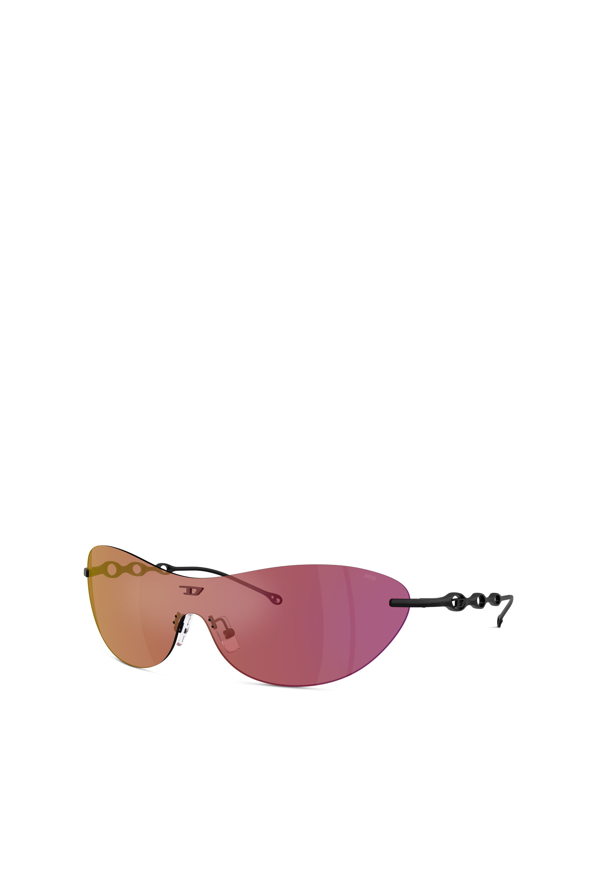 Diesel - 0DL1006 SIZE 35, Unisex's Iconic oval sunglasses in Dark Violet - 1