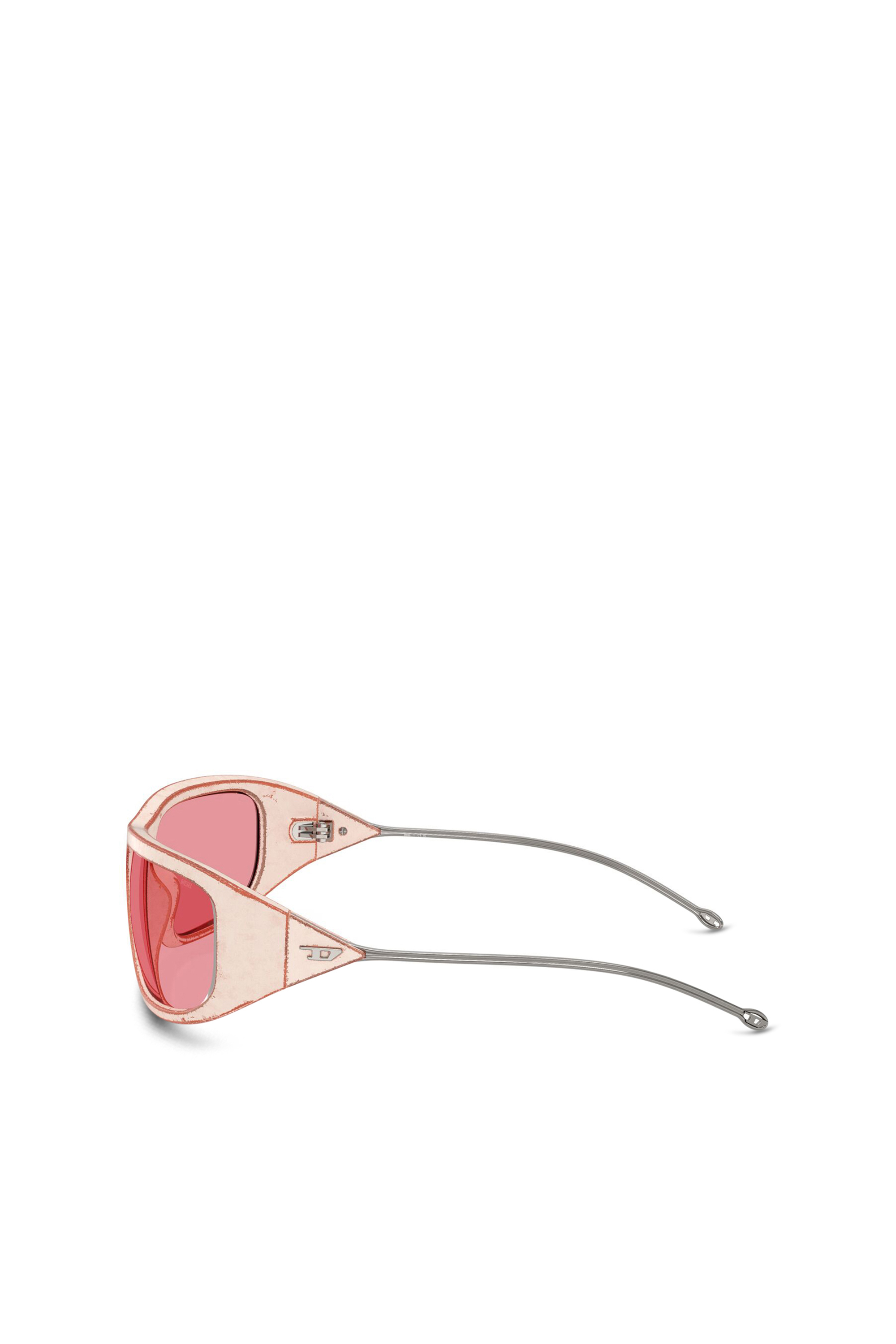 Diesel - 0DL3001 SIZE 61, Unisex's Wraparound style sunglasses in Pink - 3