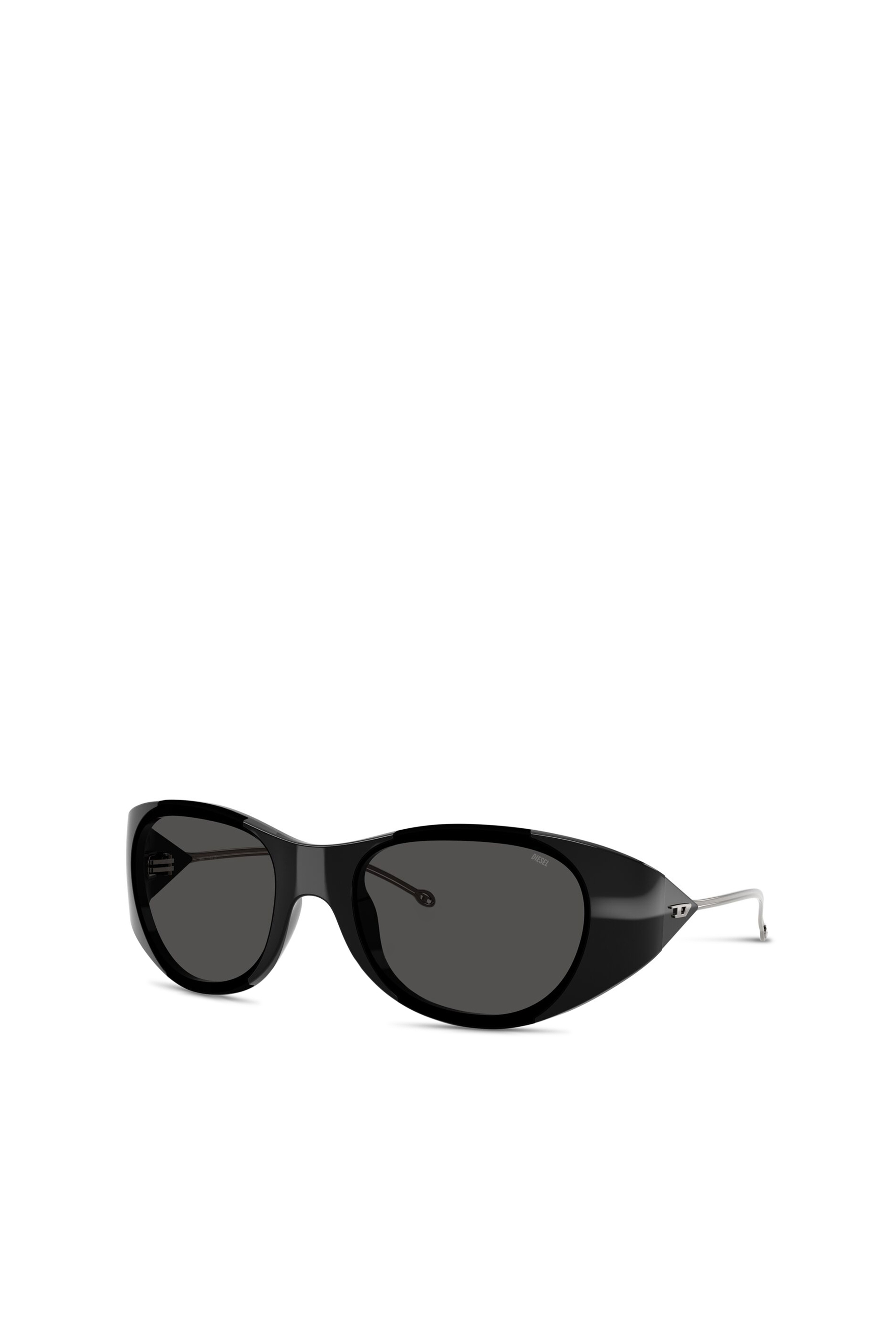 Diesel - 0DL3003, Unisex's Iconic oval sunglasses in Dark grey - 1
