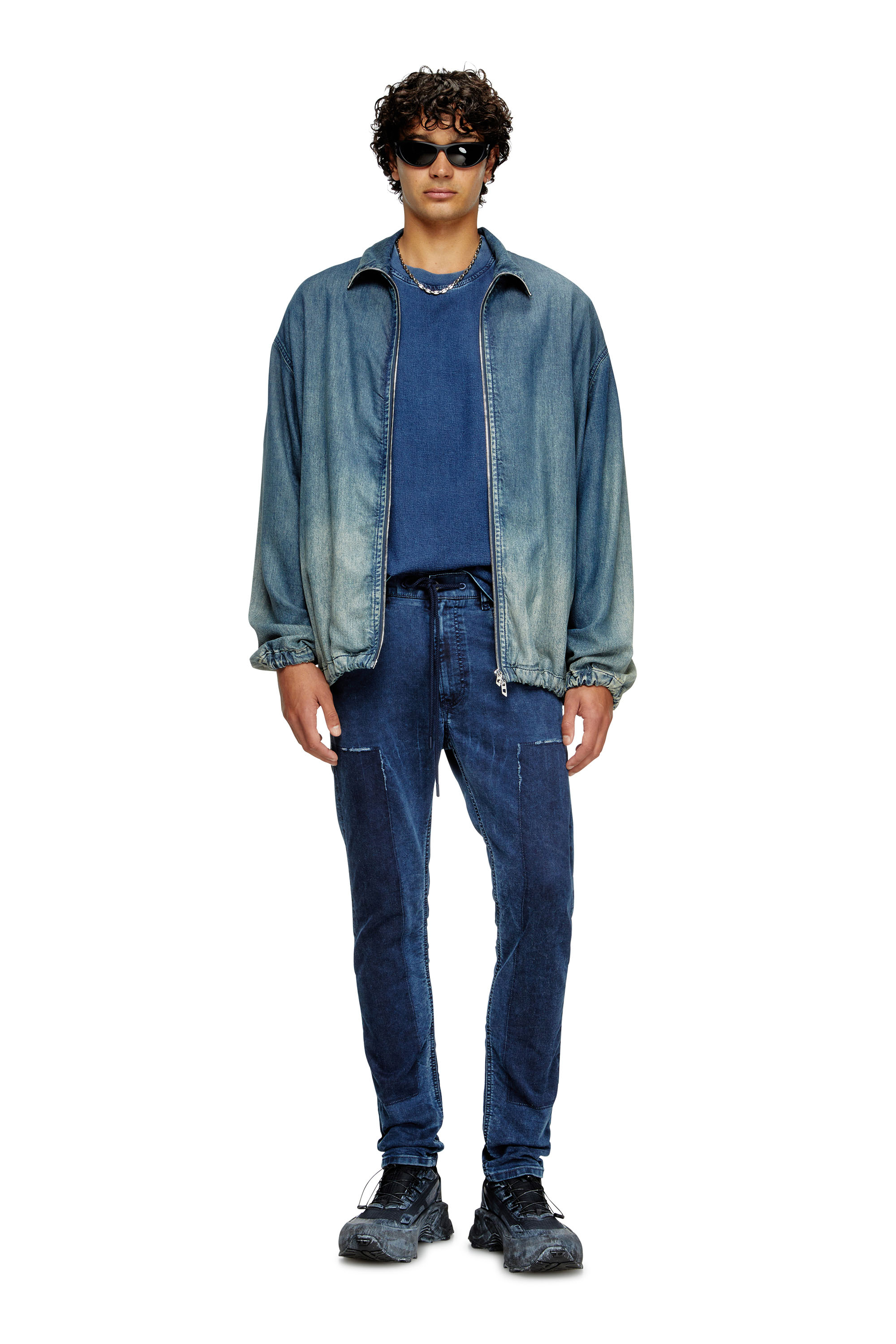 Diesel - Man's Regular 2032 D-Krooley Joggjeans® 09M36, Dark Blue - 2