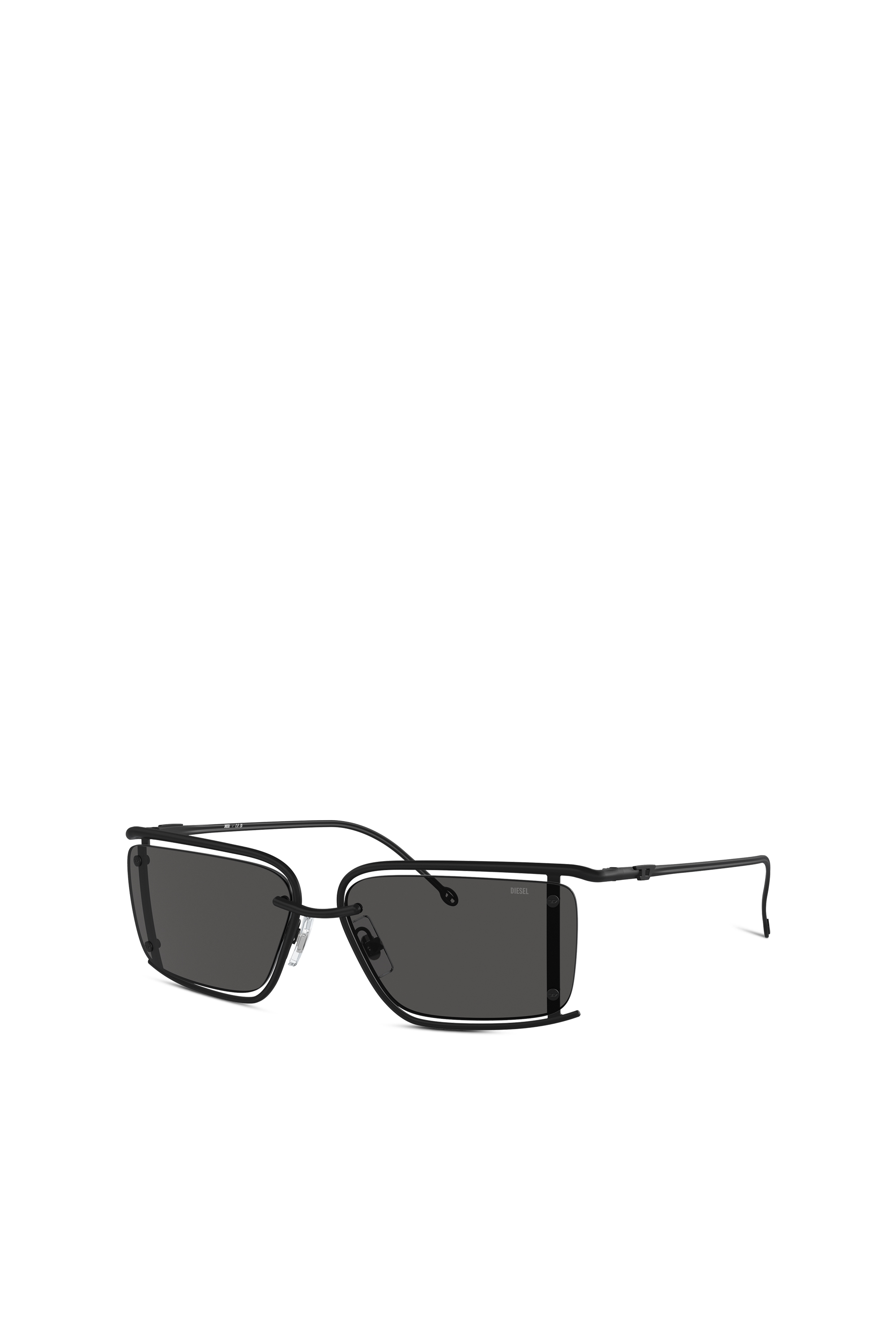 Diesel - 0DL1002, Unisex's Rectangle sunglasses in Black - 1