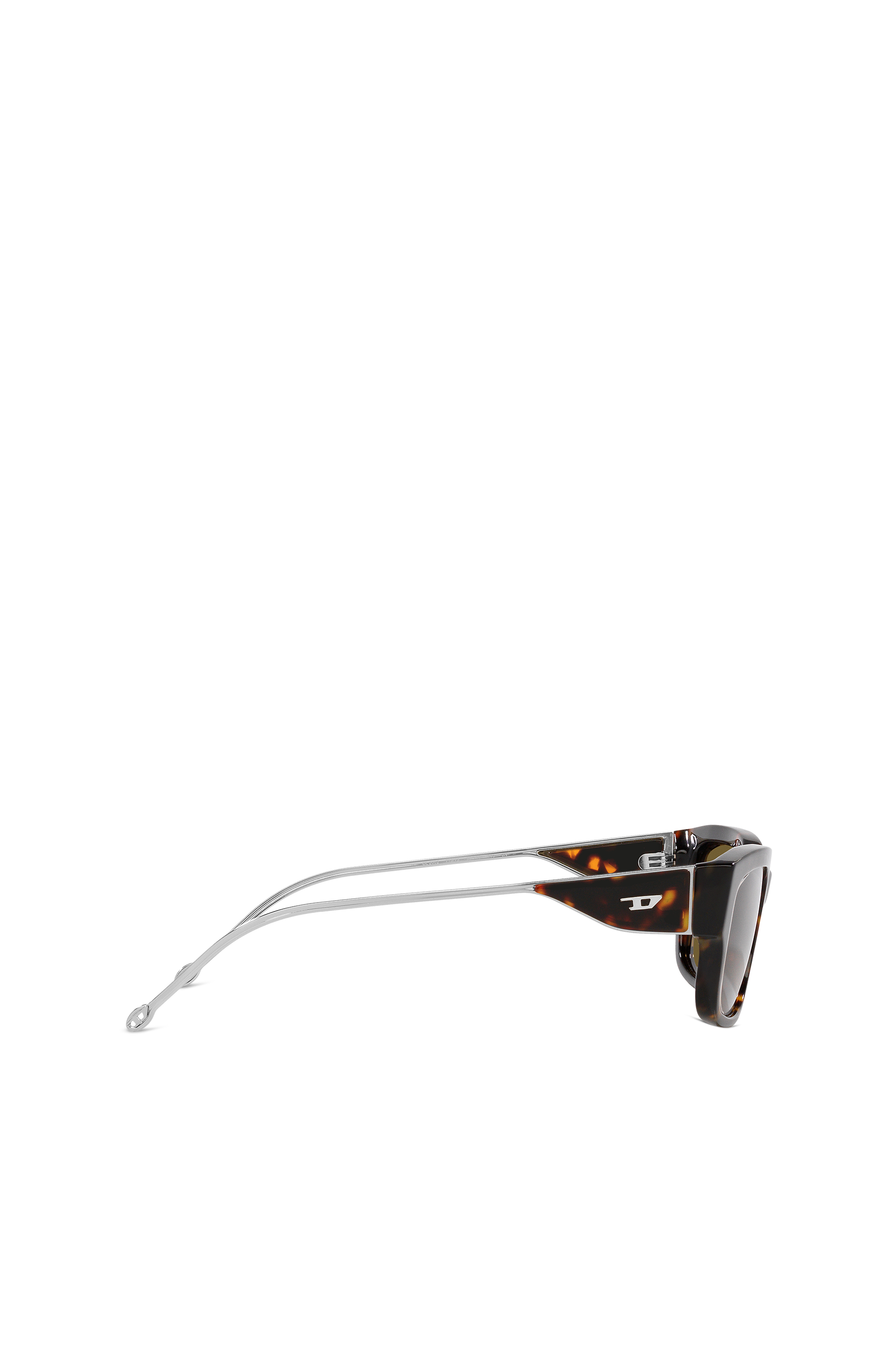 Diesel - 0DL2002 SIZE 56, Unisex's Rectangle sunglasses in Brown/Black - 3