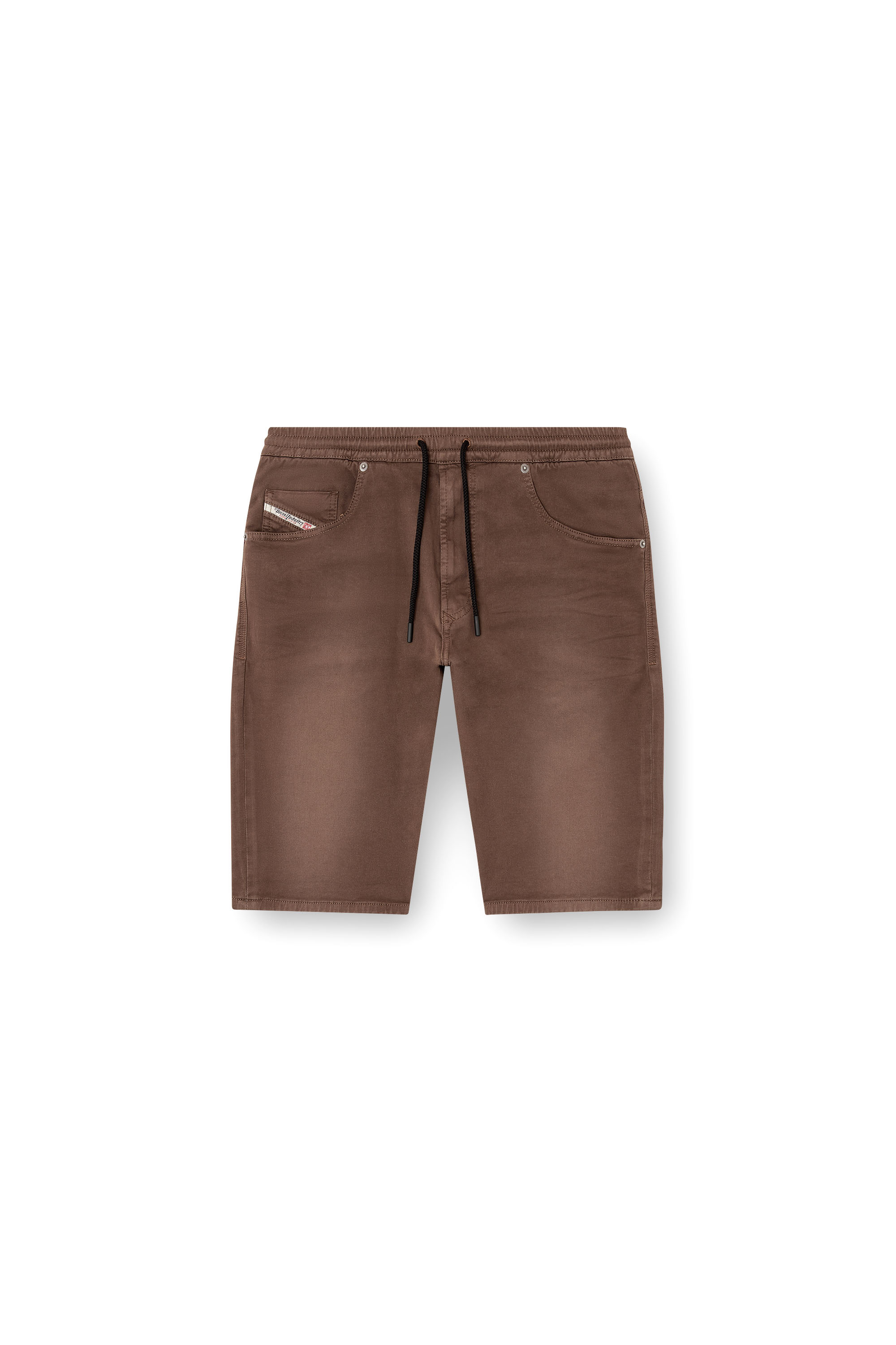 Diesel - 2033 D-KROOLEY-SHORT JOGG, Man's Chino shorts in JoggJeans in Brown - 3