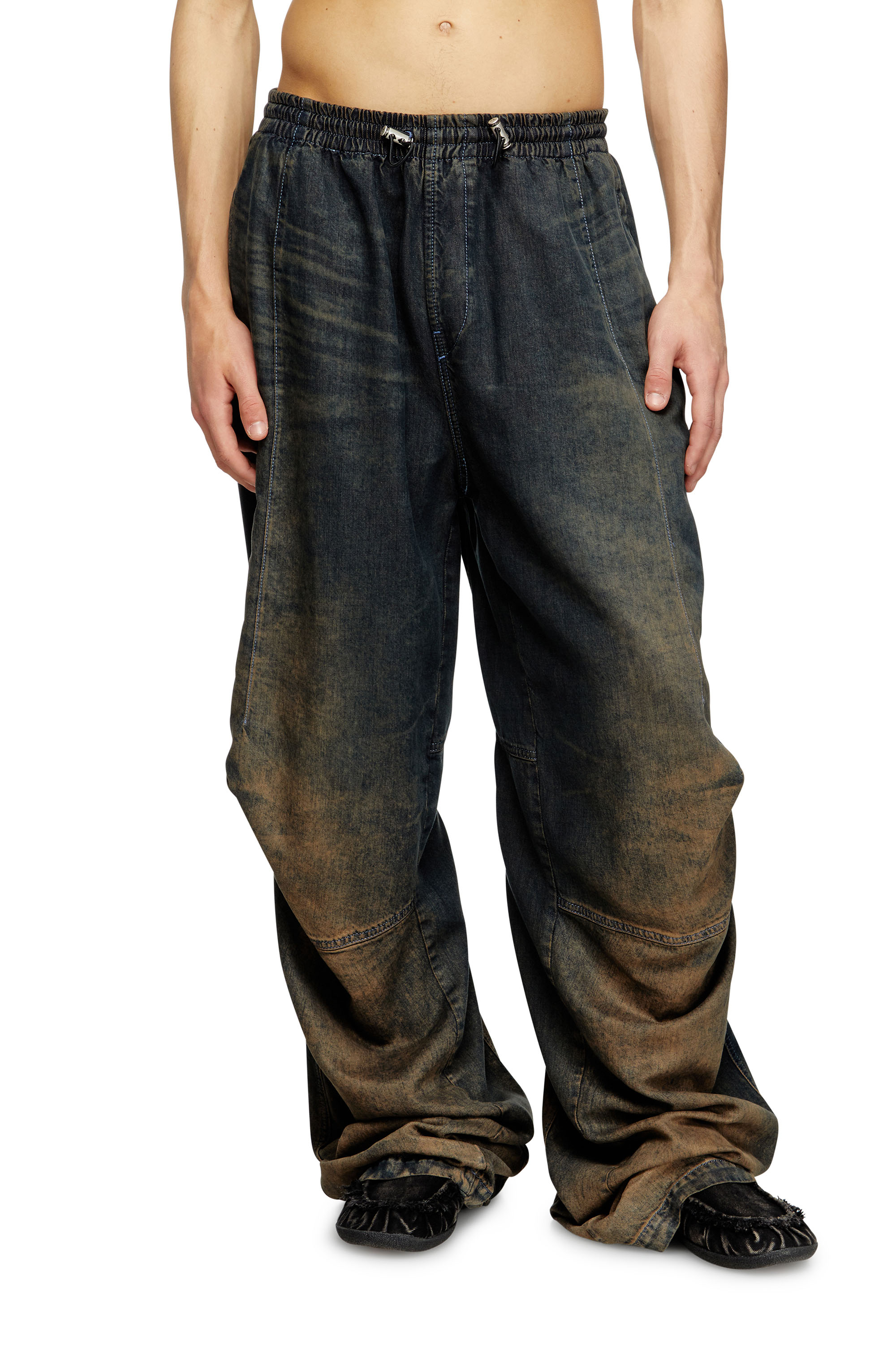 Diesel - Man's Relaxed Jeans D-Pari 068TF, Dark Blue - 2