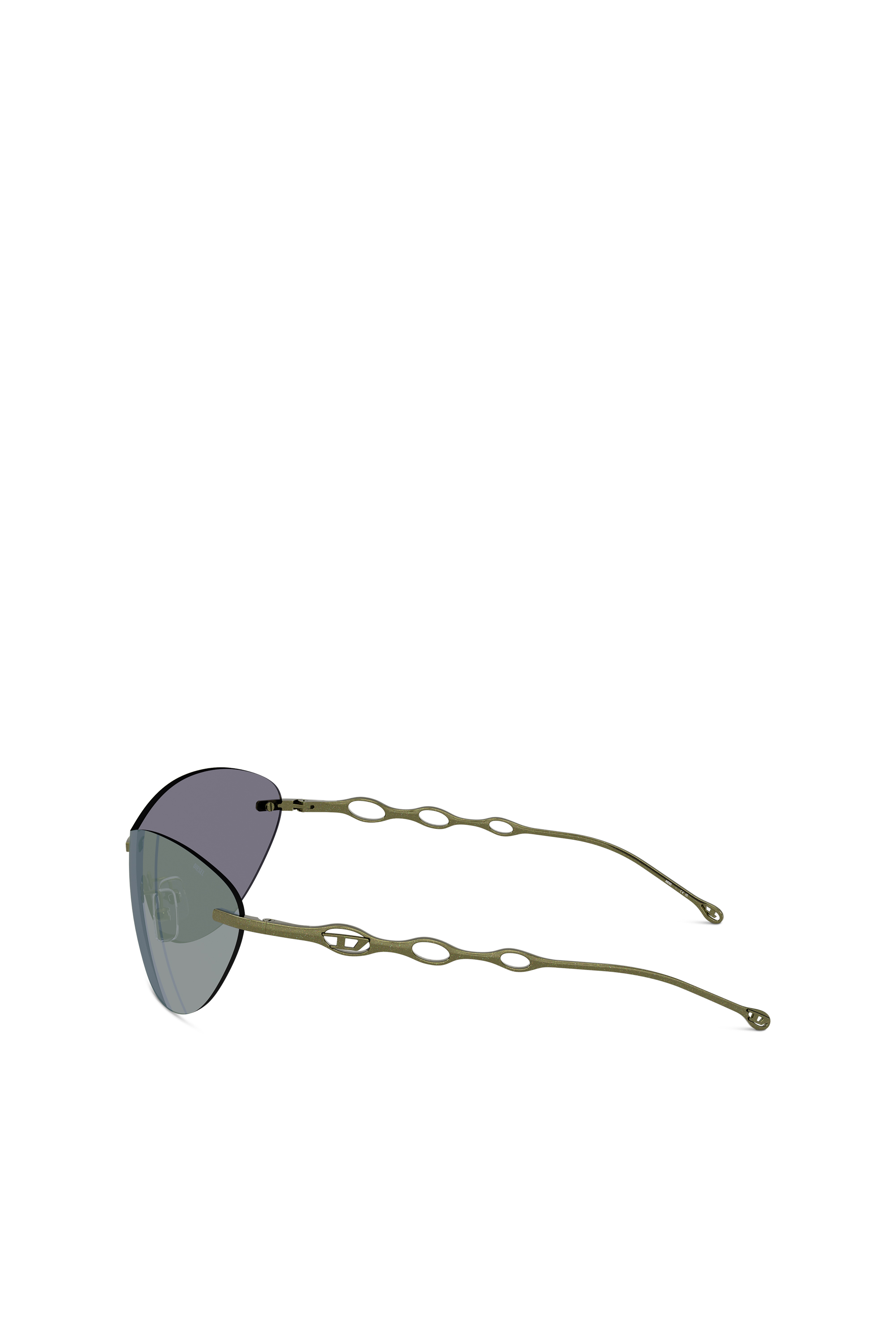 Diesel - 0DL1006 SIZE 35, Unisex's Iconic oval sunglasses in Green - 3