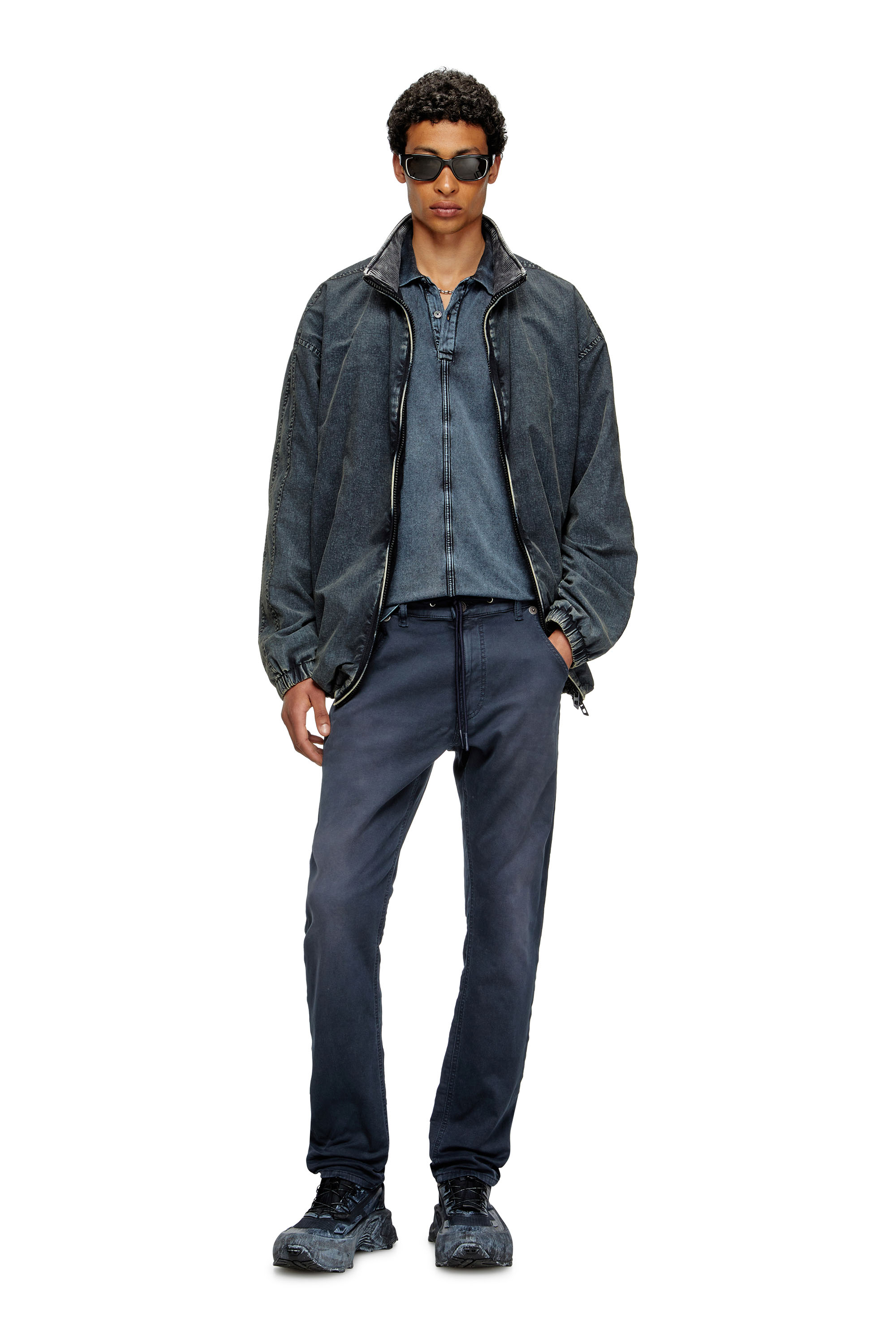 Diesel - Man's Regular 2030 D-Krooley Joggjeans® 0670M, Dark Blue - 2