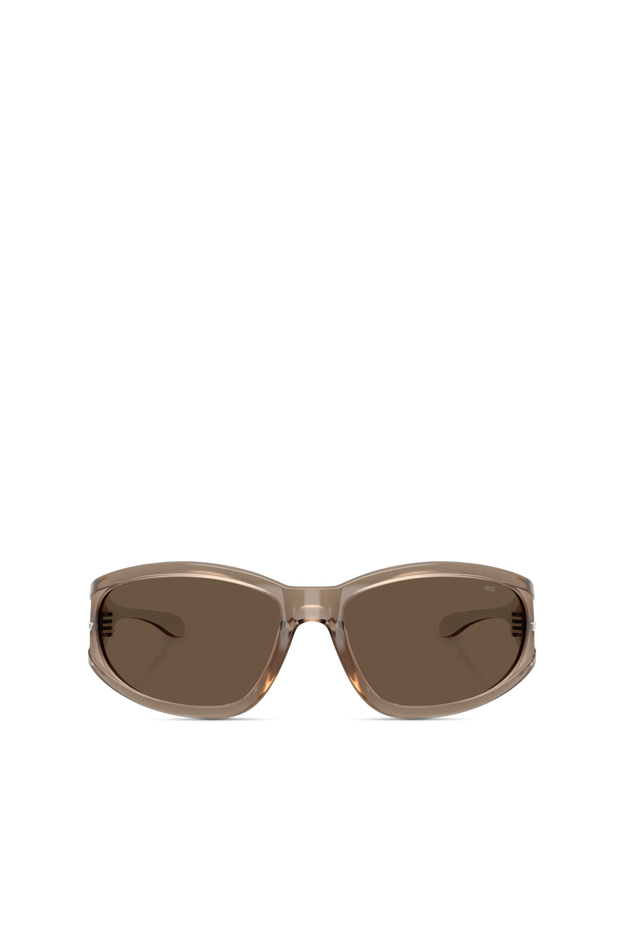 Diesel - 0DL3002, Unisex's Rectangular sunglasses in acetate in Brown - 2
