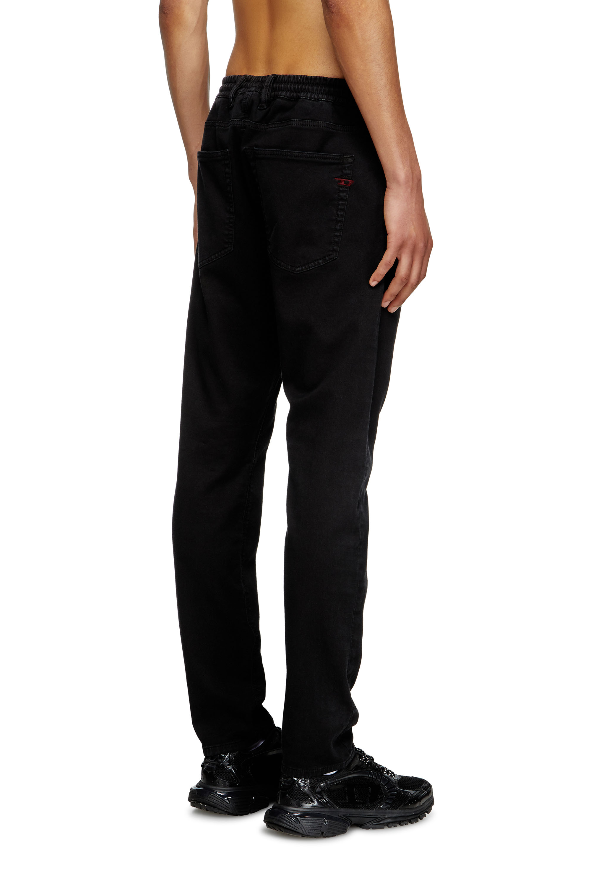 Diesel - Man's Regular 2030 D-Krooley Joggjeans® 068NH, Black/Dark grey - 4