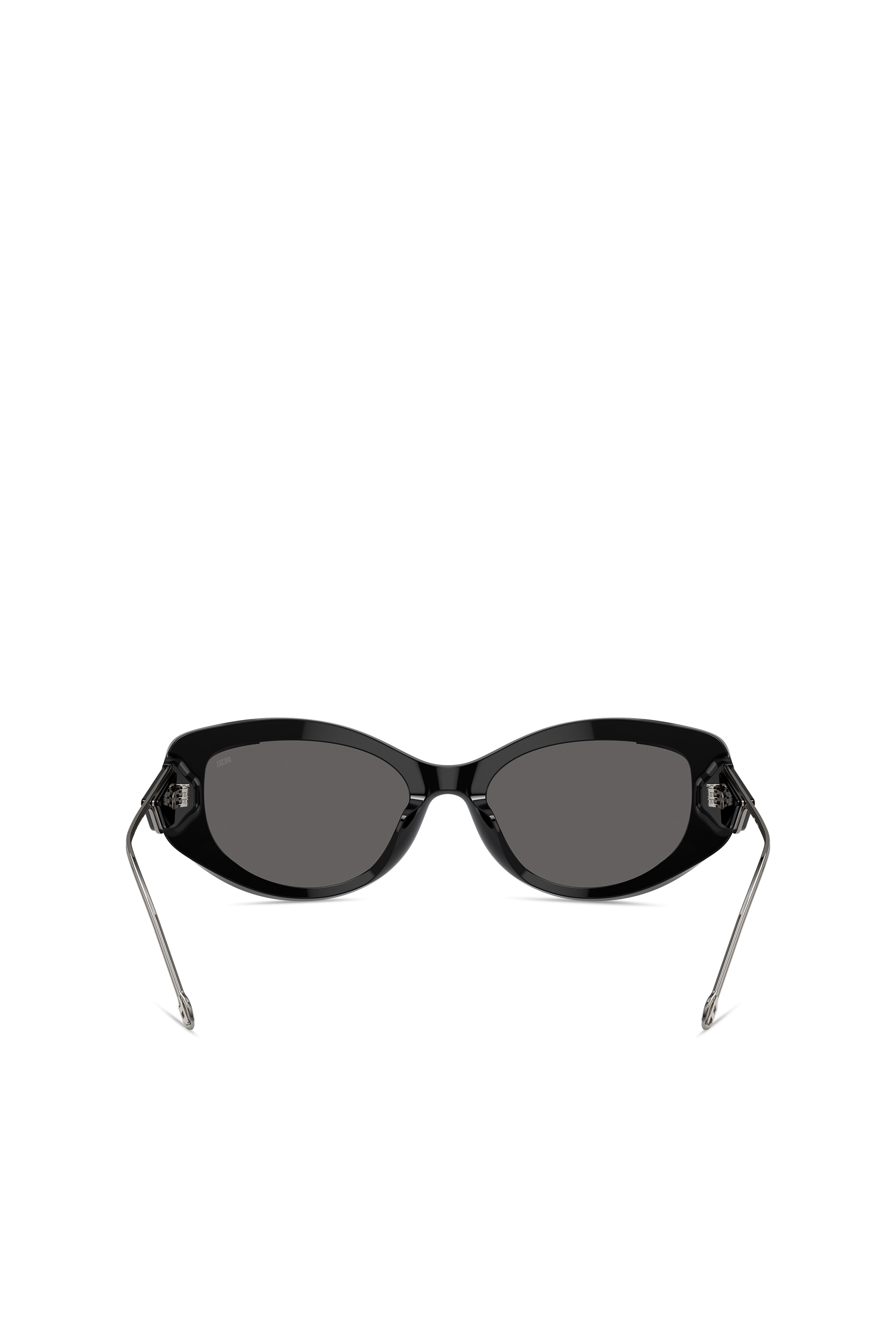 Diesel - 0DL2001 SIZE 54, Unisex's Cat-eye style sunglasses in Black/Flash mirror - 4