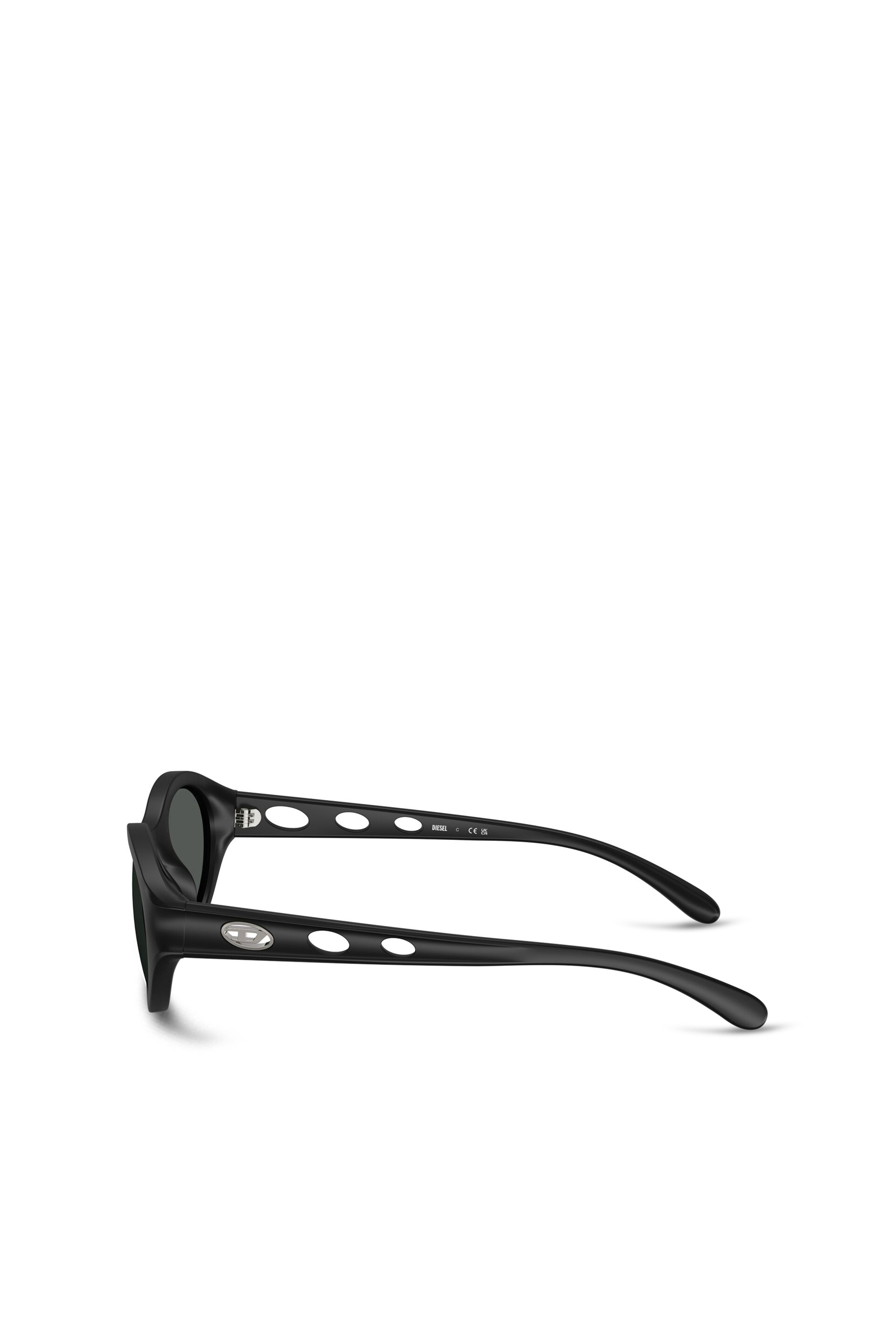 Diesel - 0DL3005U, Unisex's Oval sunglasses in Black - 3