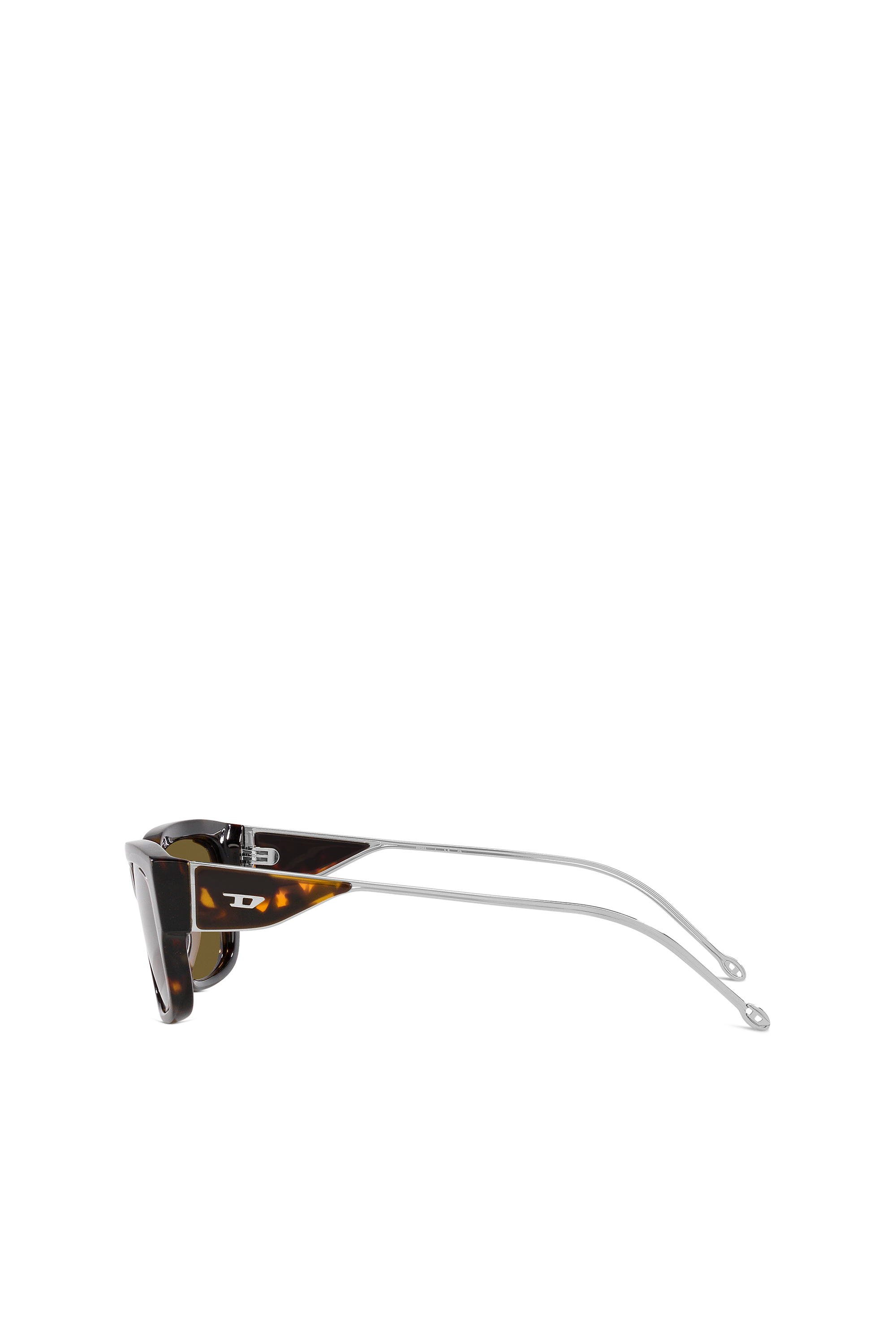Diesel - 0DL2002 SIZE 56, Unisex's Rectangle sunglasses in Brown/Black - 2