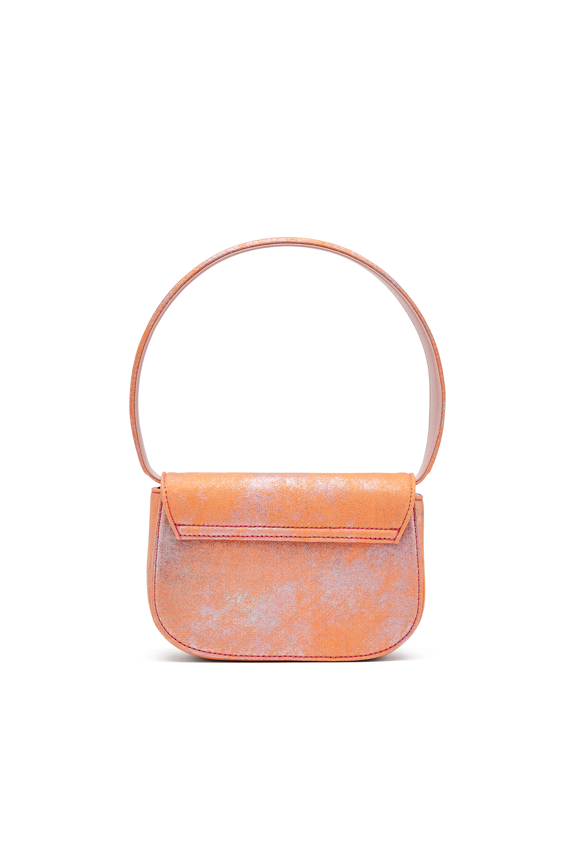 Diesel - 1DR, Woman's 1DR-Iconic shoulder bag in pop colour denim in Pink - 3