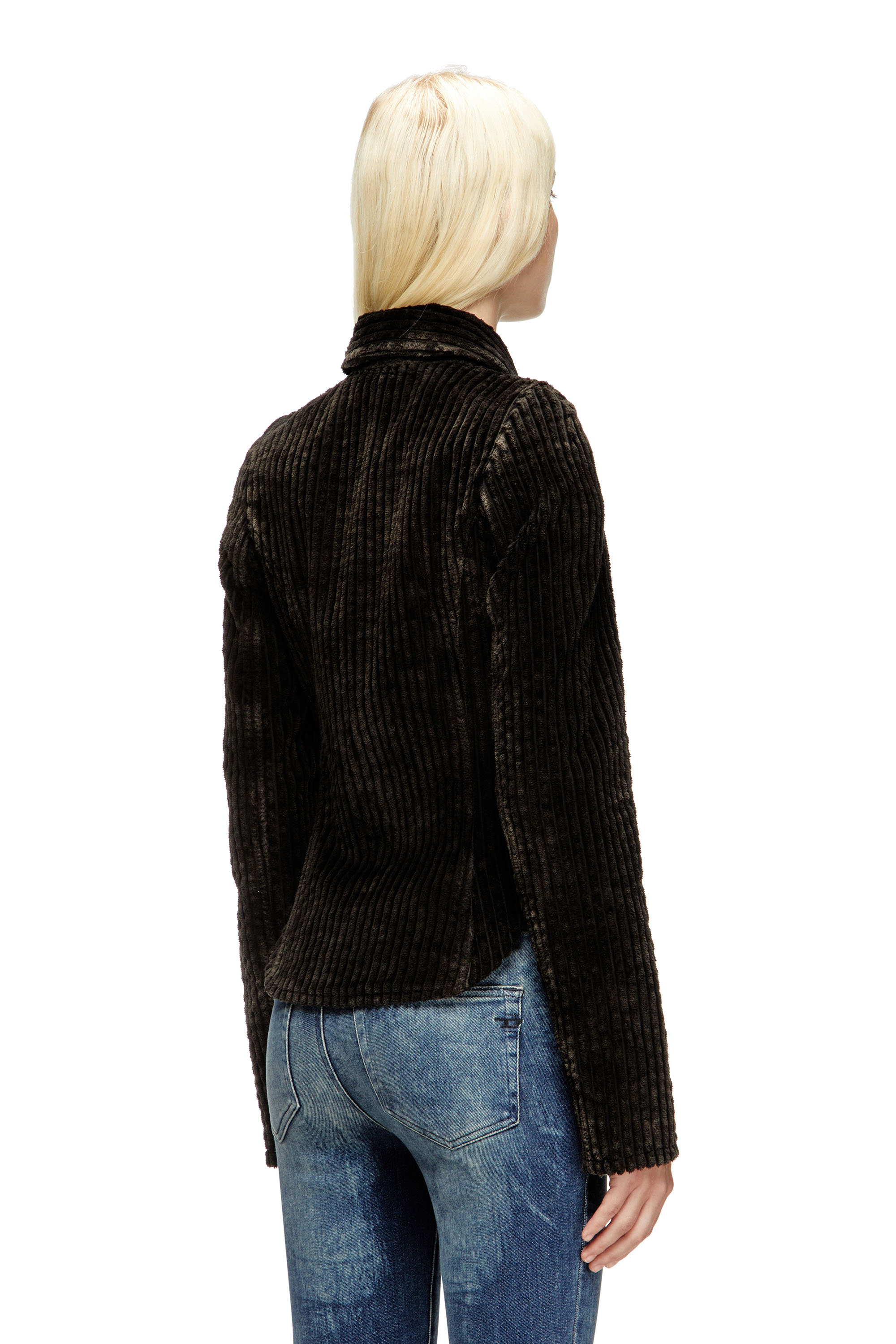 Diesel - G-ENEA, Woman's Shirt-jacket in cotton corduroy in Brown - 4
