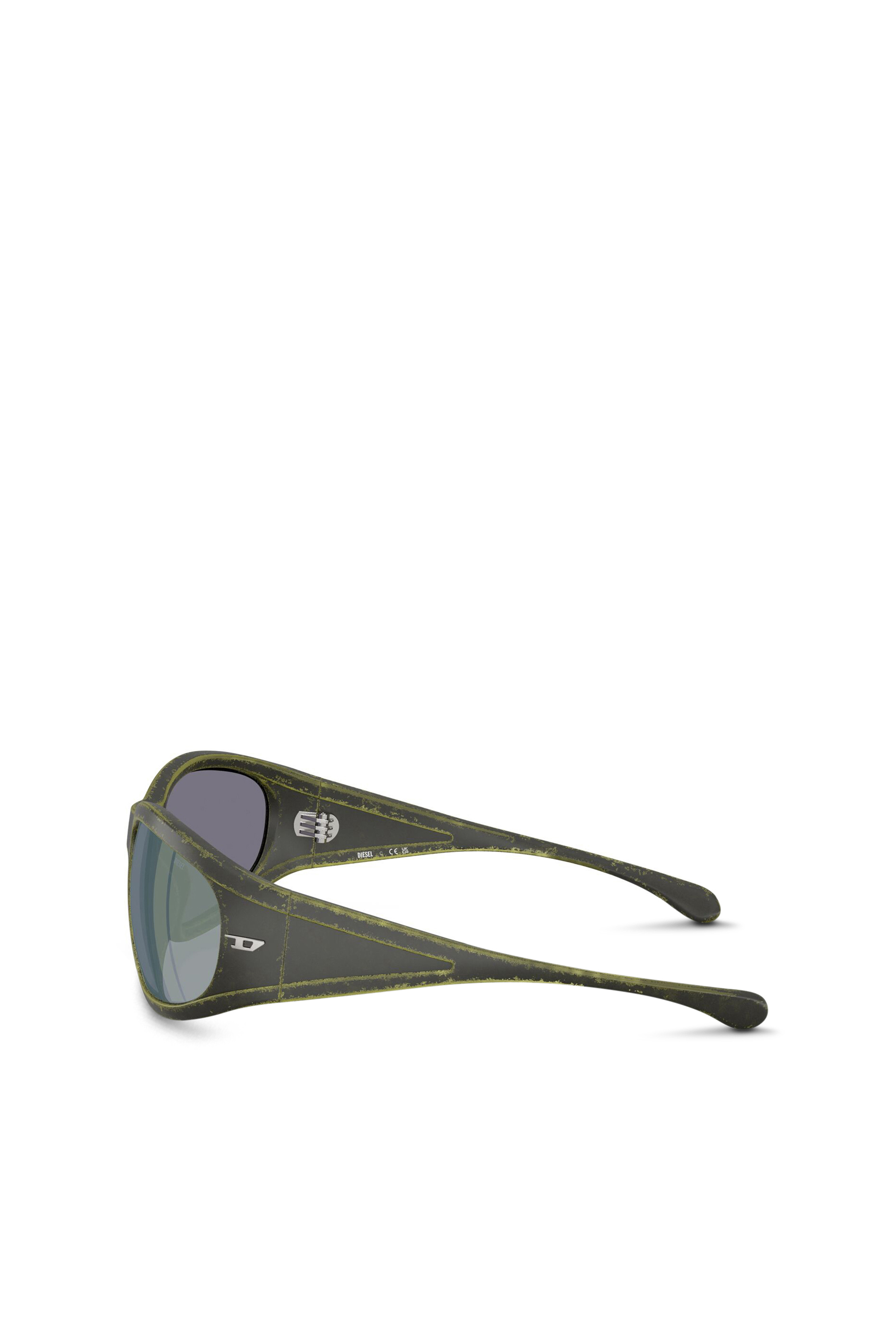 Diesel - 0DL3002, Unisex's Rectangular sunglasses in acetate in Green - 3
