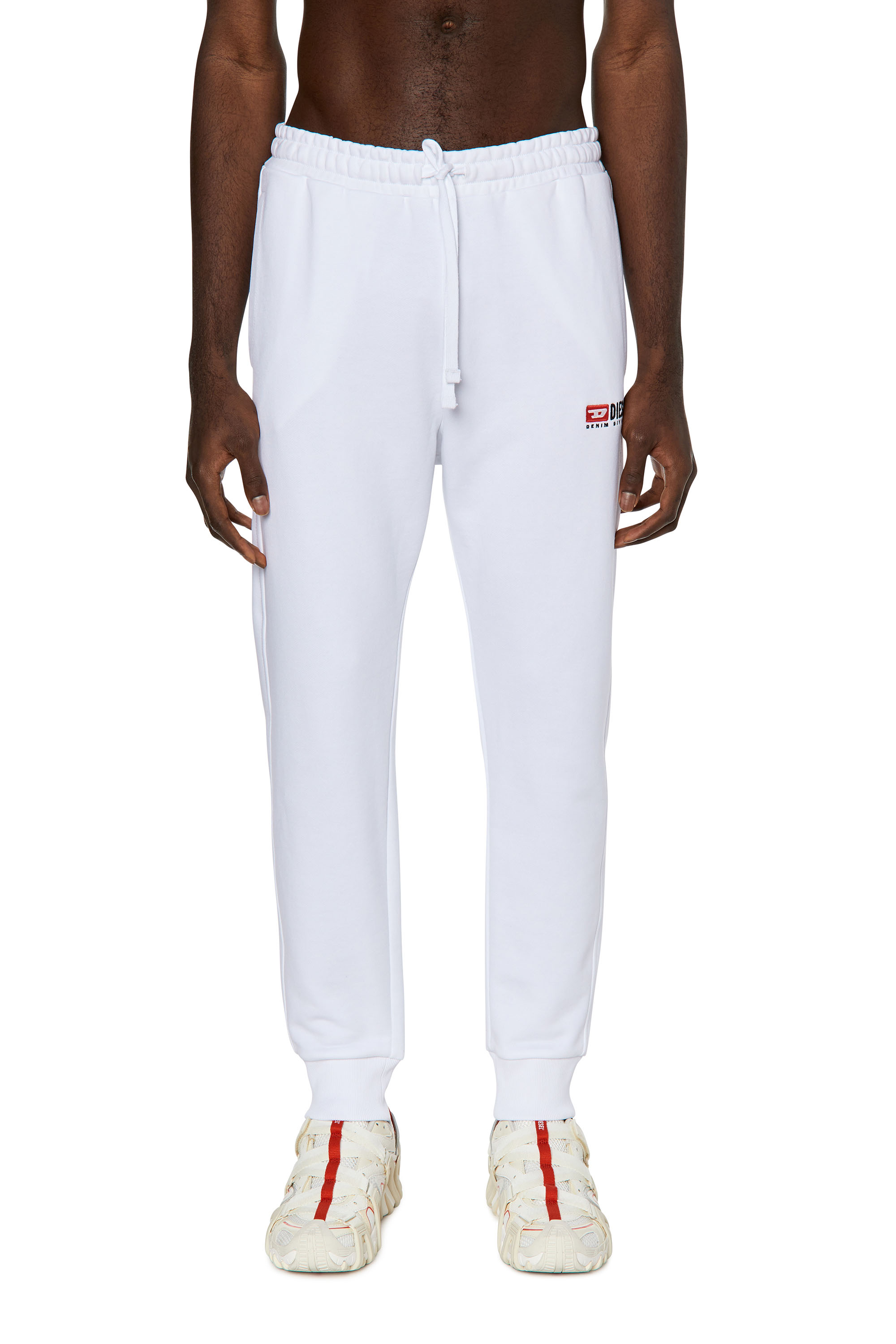 Diesel - P-TARY-DIV, Man's Track pants with embroidered logo in White - 1