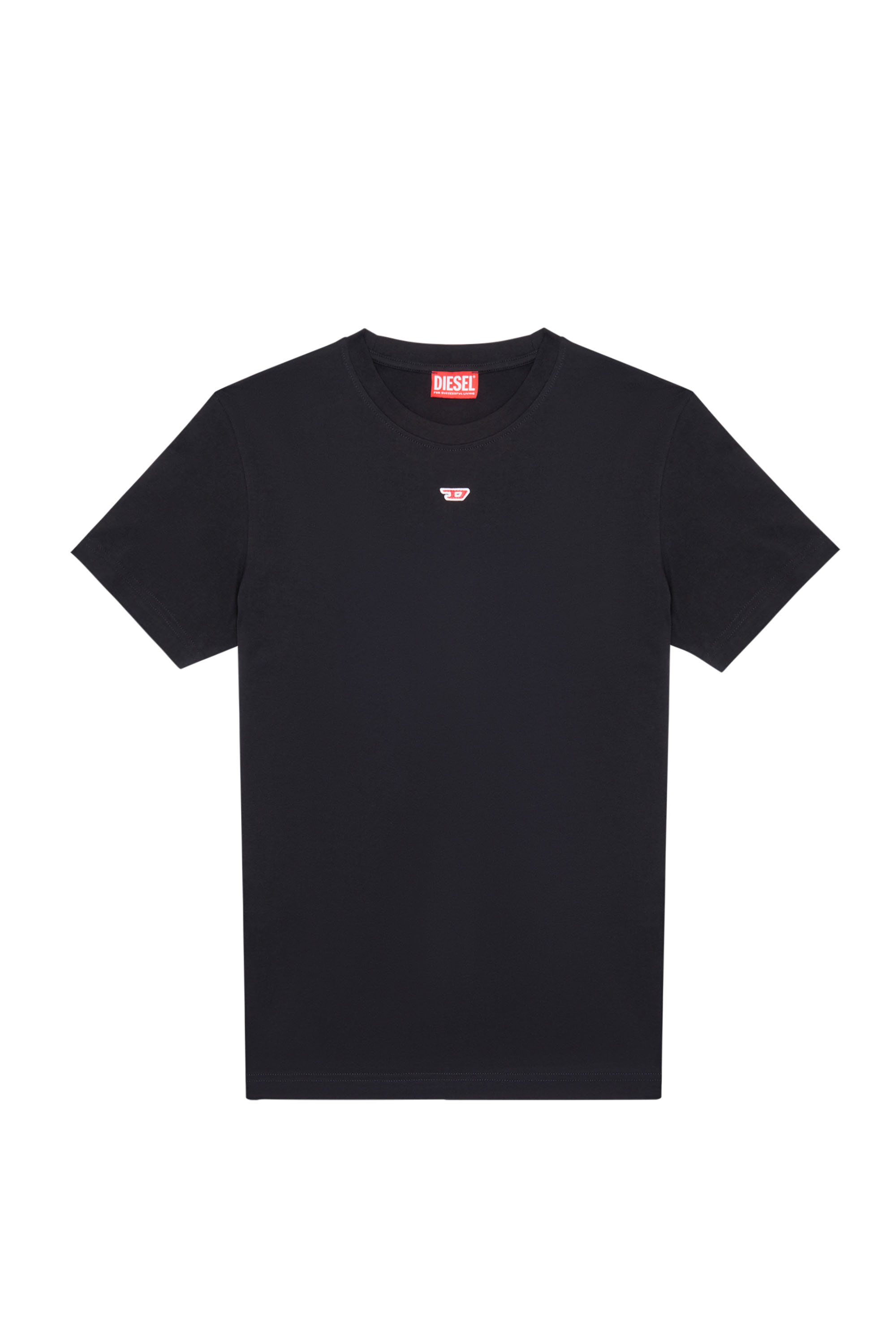 Diesel - T-DIEGOR-D, Man's T-shirt with D patch in Black - 3