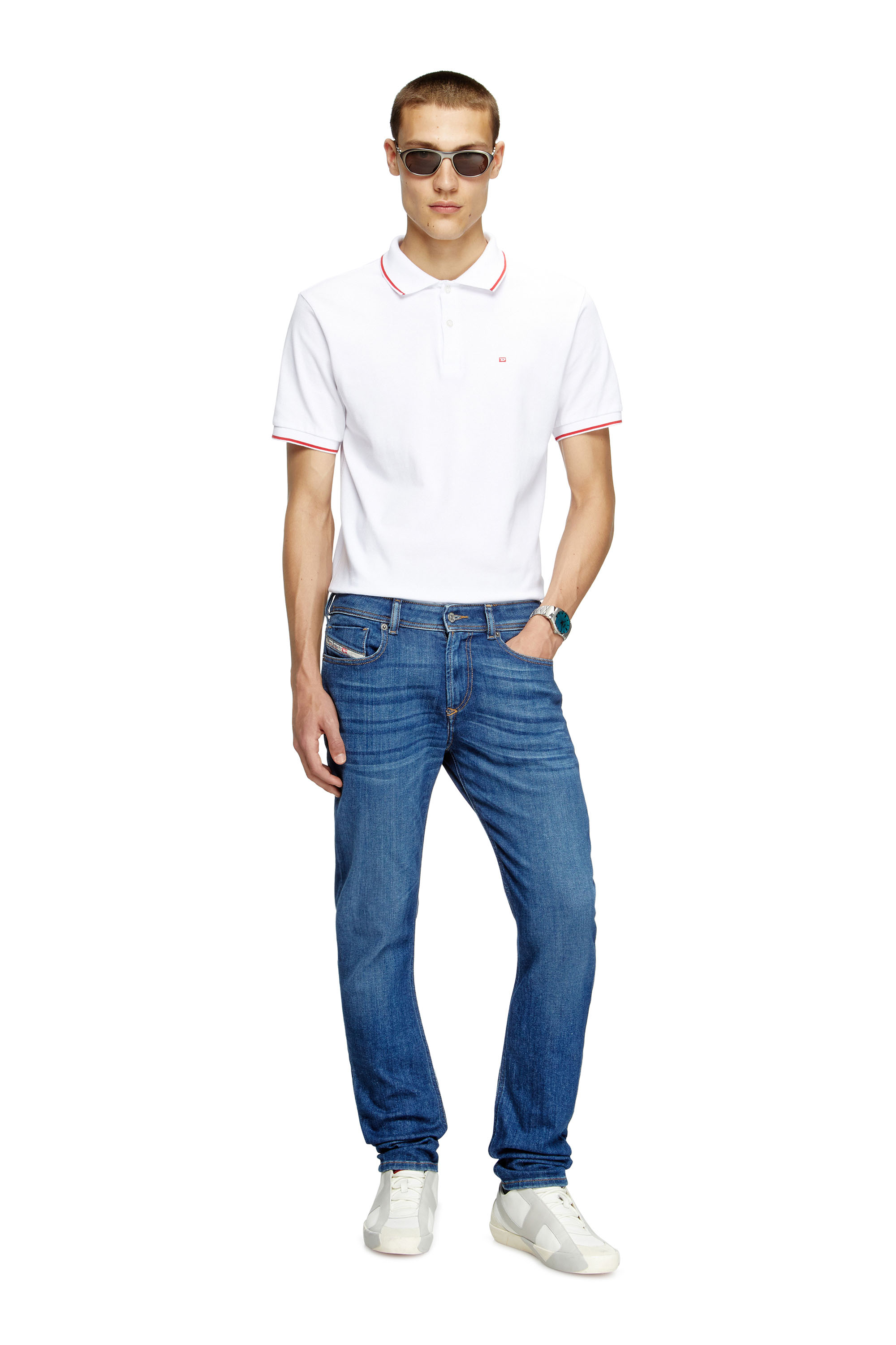 Diesel - Man's Skinny Jeans 1979 Sleenker 09M73, Medium blue - 2
