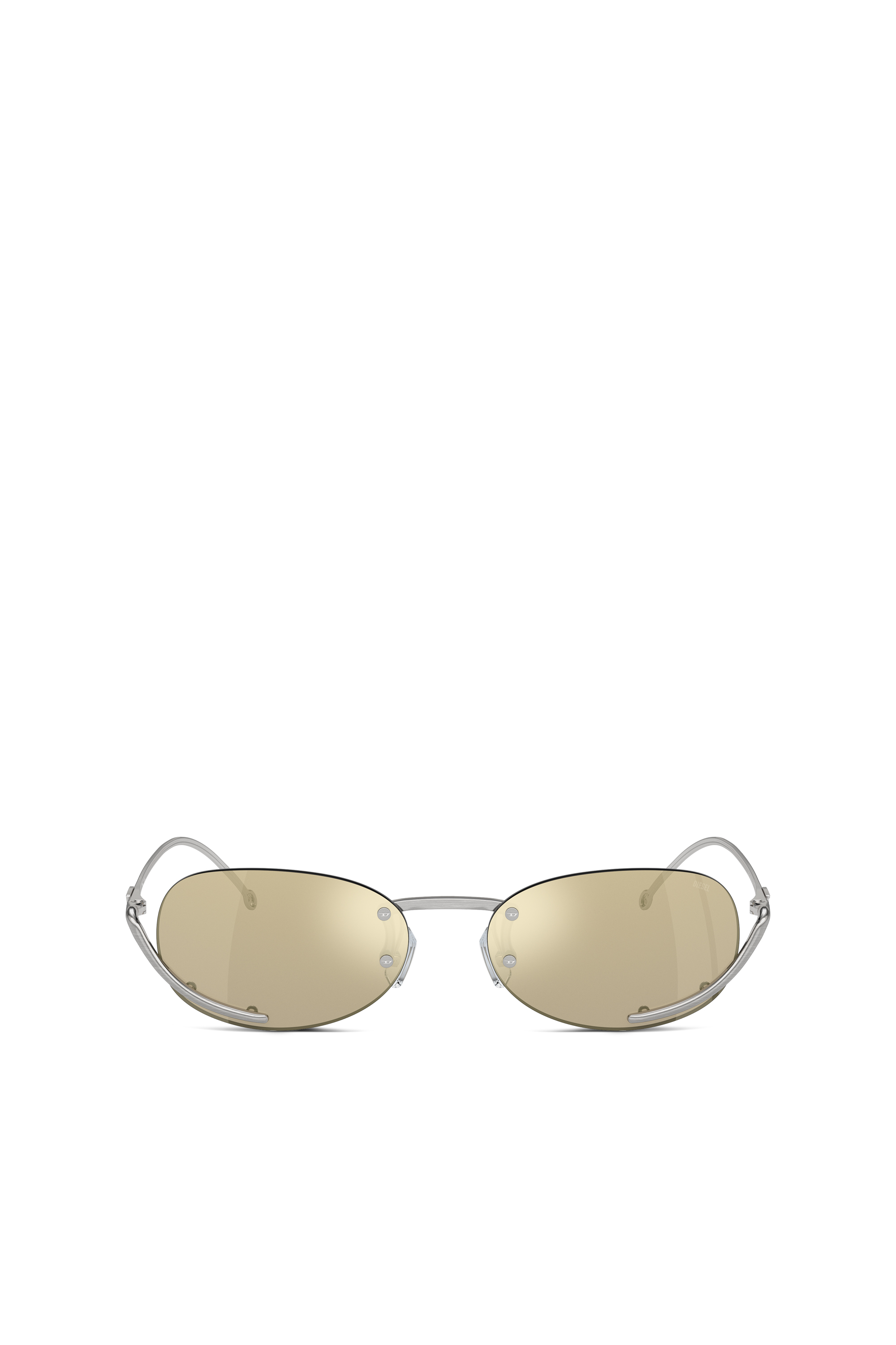 Diesel - 0DL1004, Unisex's Oval sunglasses in Yellow - 2
