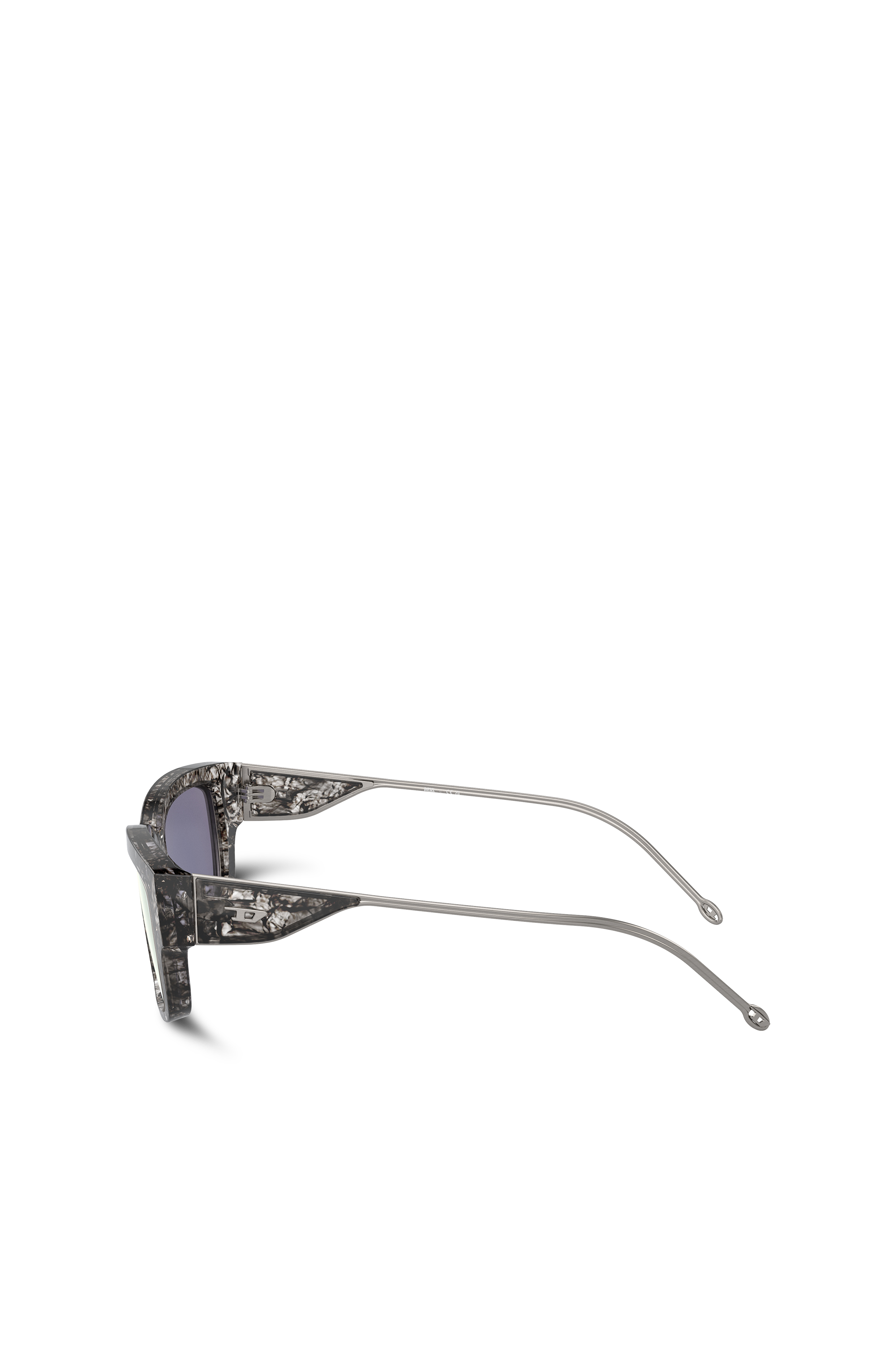 Diesel - 0DL2002 SIZE 56, Unisex's Rectangle sunglasses in Smoke Havana/Peacock - 3
