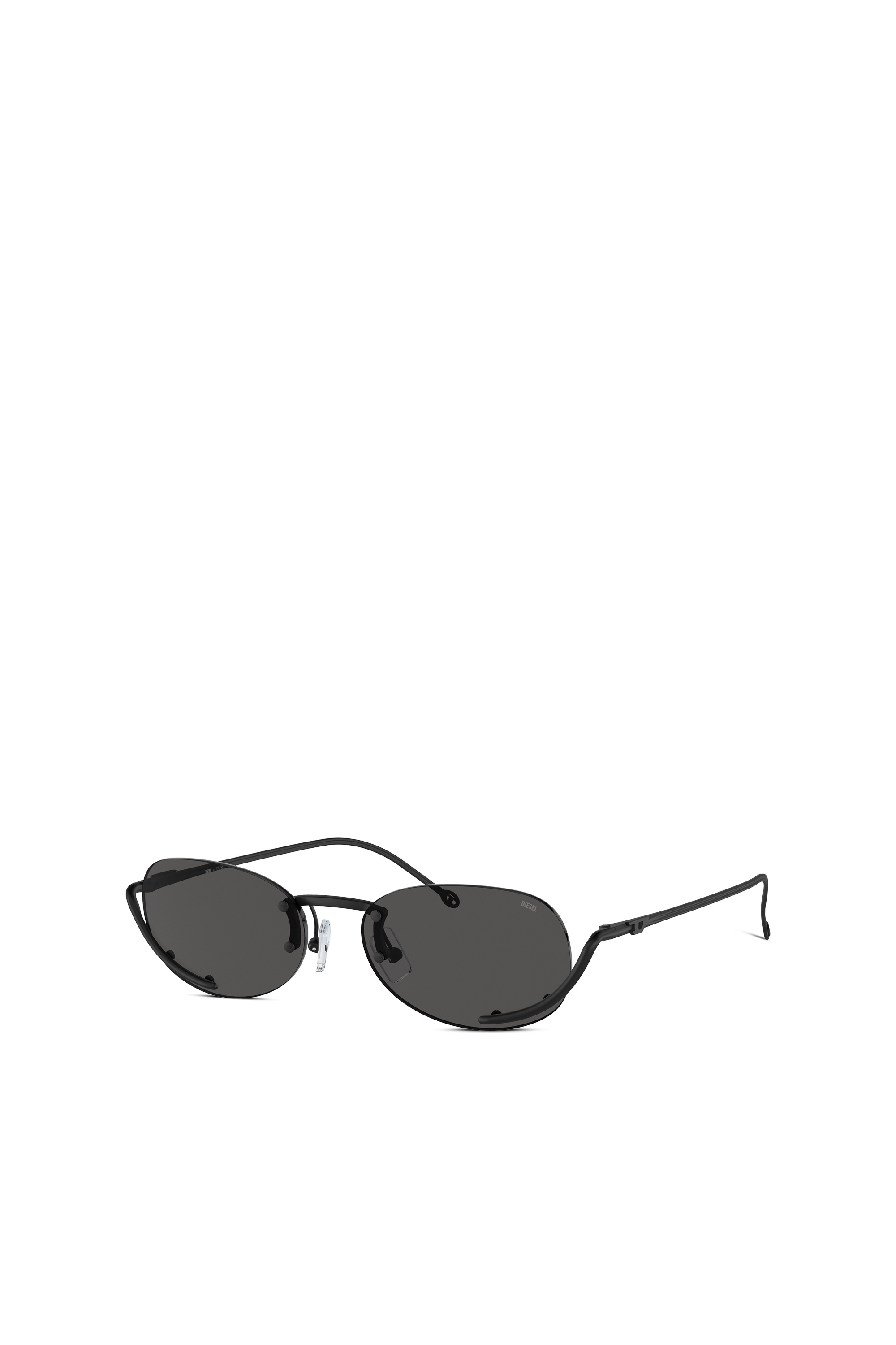 Diesel - 0DL1004, Unisex's Oval sunglasses in Black - 1