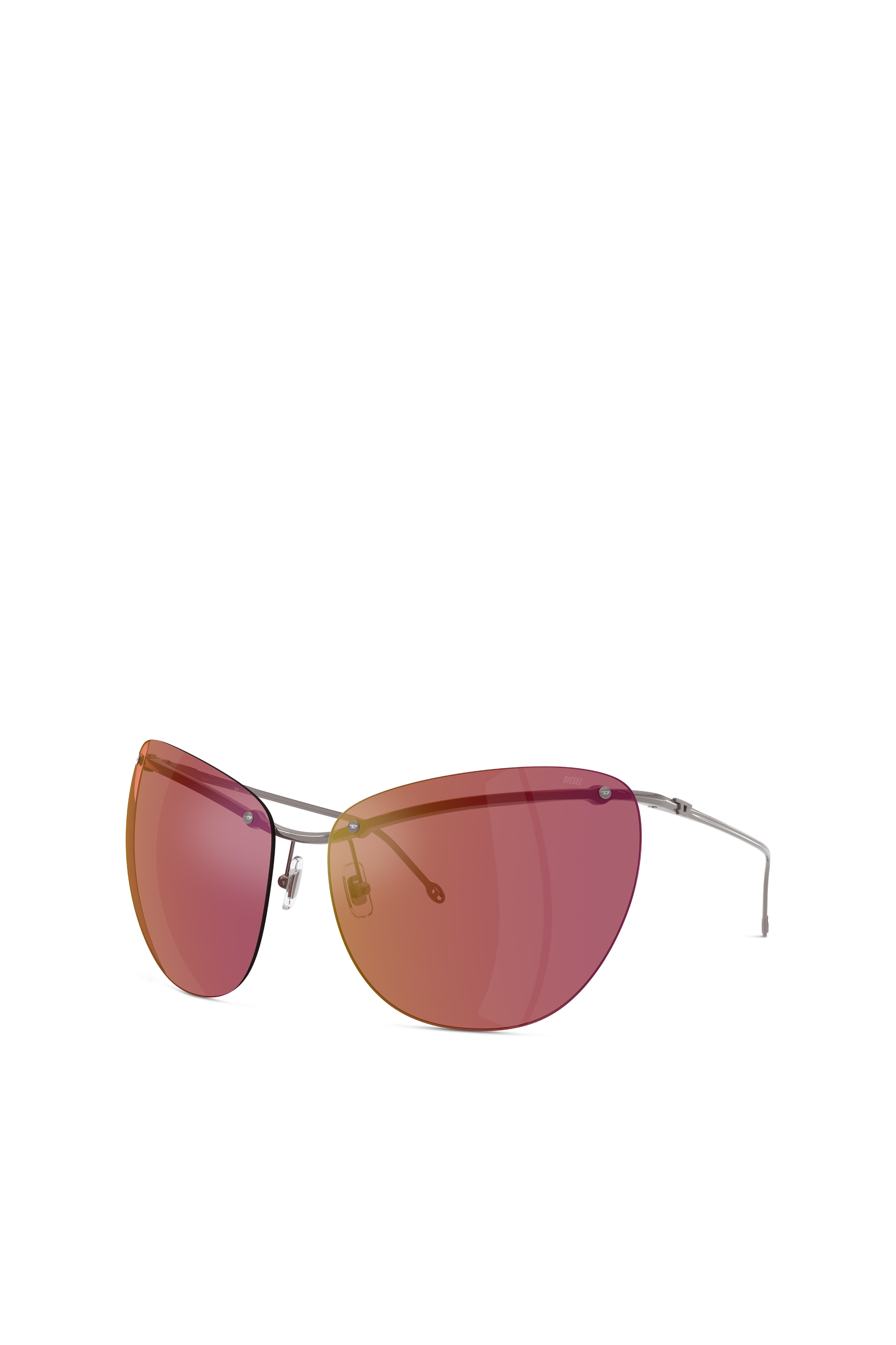 Diesel - 0DL1007, Unisex's Wraparound shape sunglasses in Dark Violet - 1