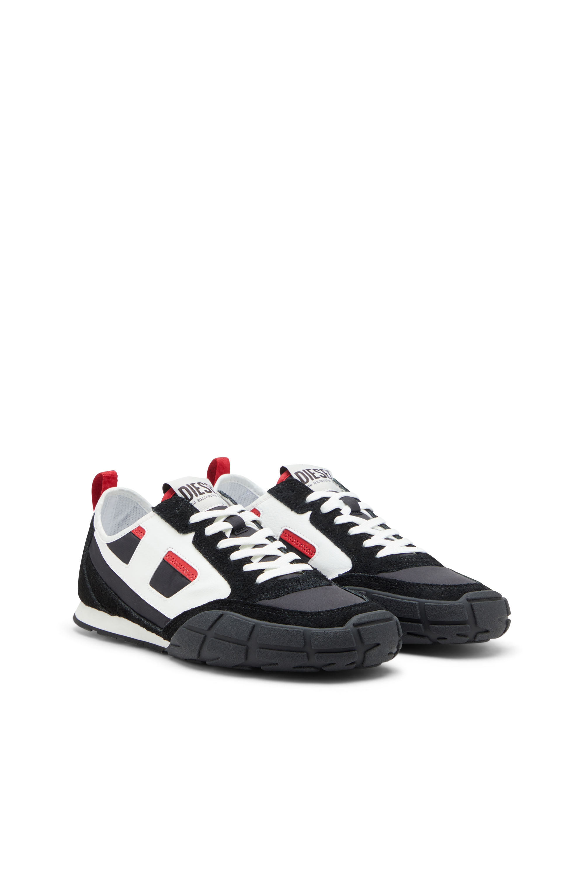 Diesel - S-PAGODHA LOW, Man's S-Pagodha-Sneakers in leather, suede and ripstop in null - 2