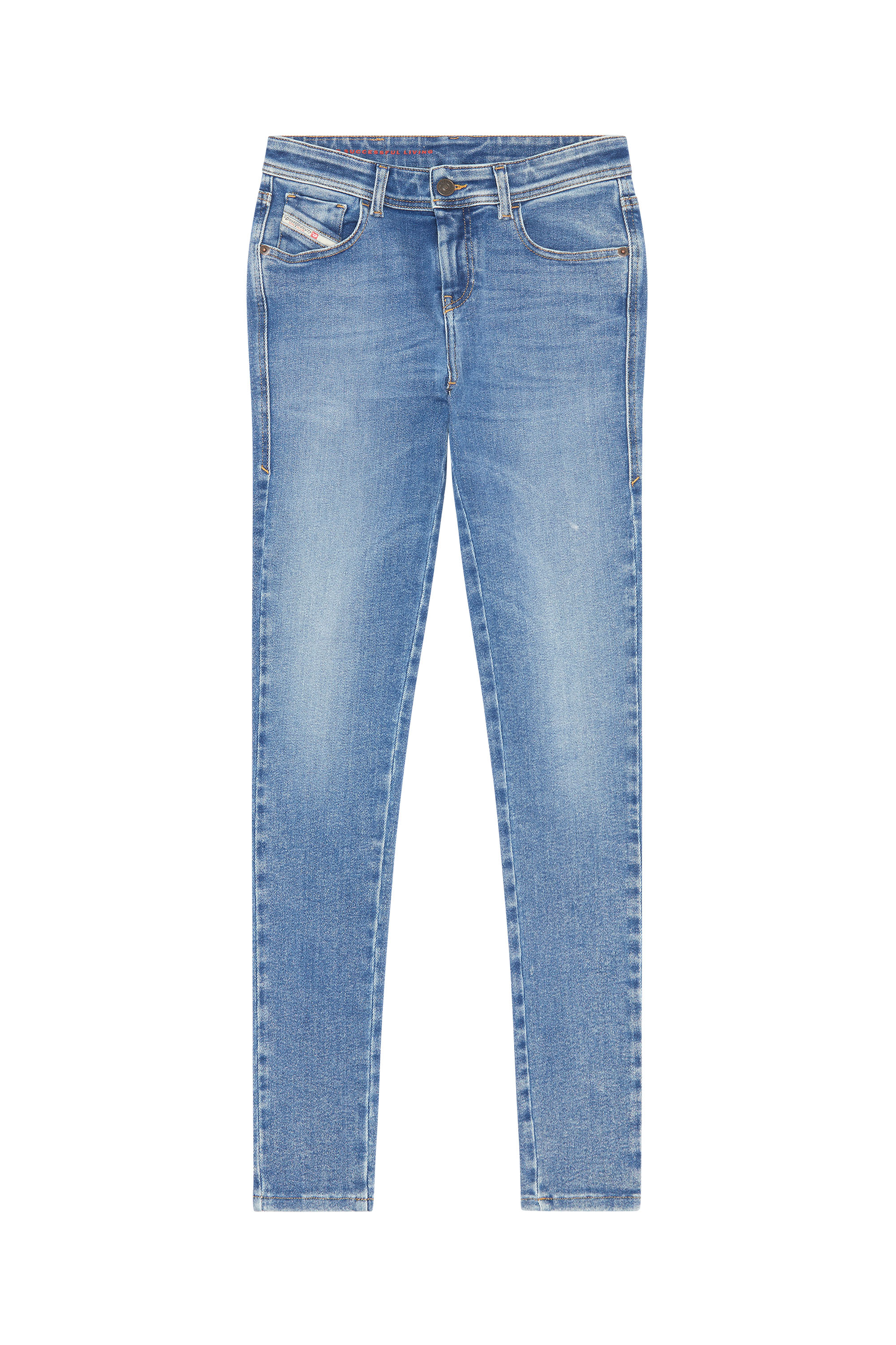 Diesel - Woman's Skinny Jeans 2017 Slandy 09D62, Medium blue - 3